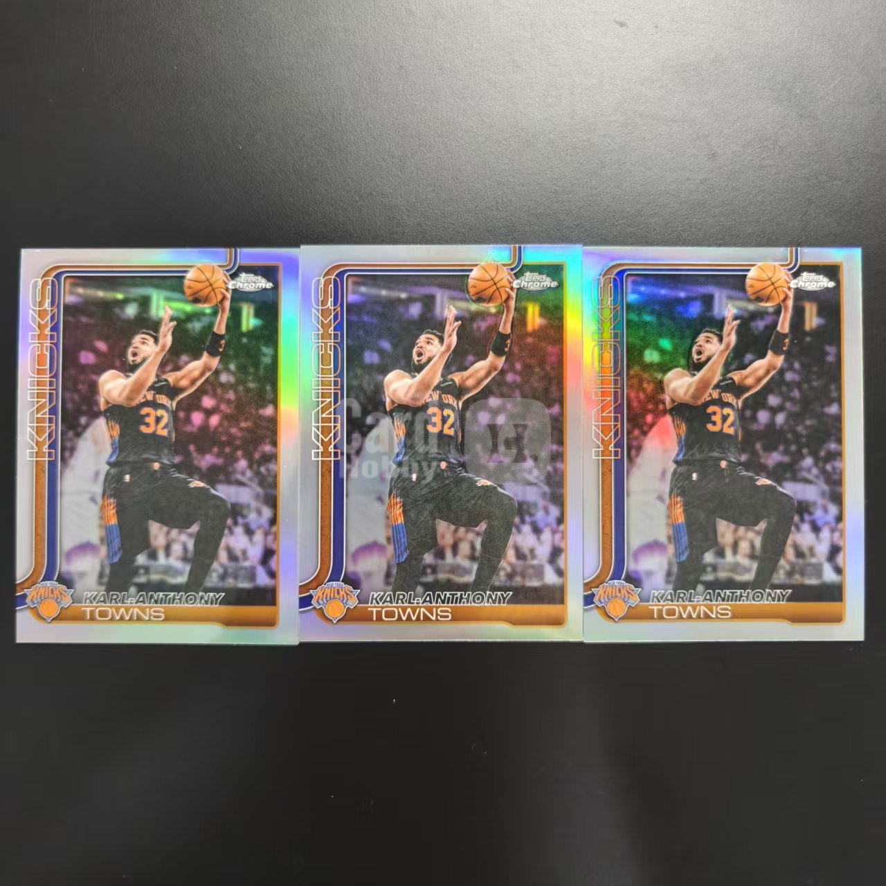 2026 topps Chrome Update Karl Anthony Towns 卡尔安东尼 唐斯 TCU 正base Lot 银折 共3张
