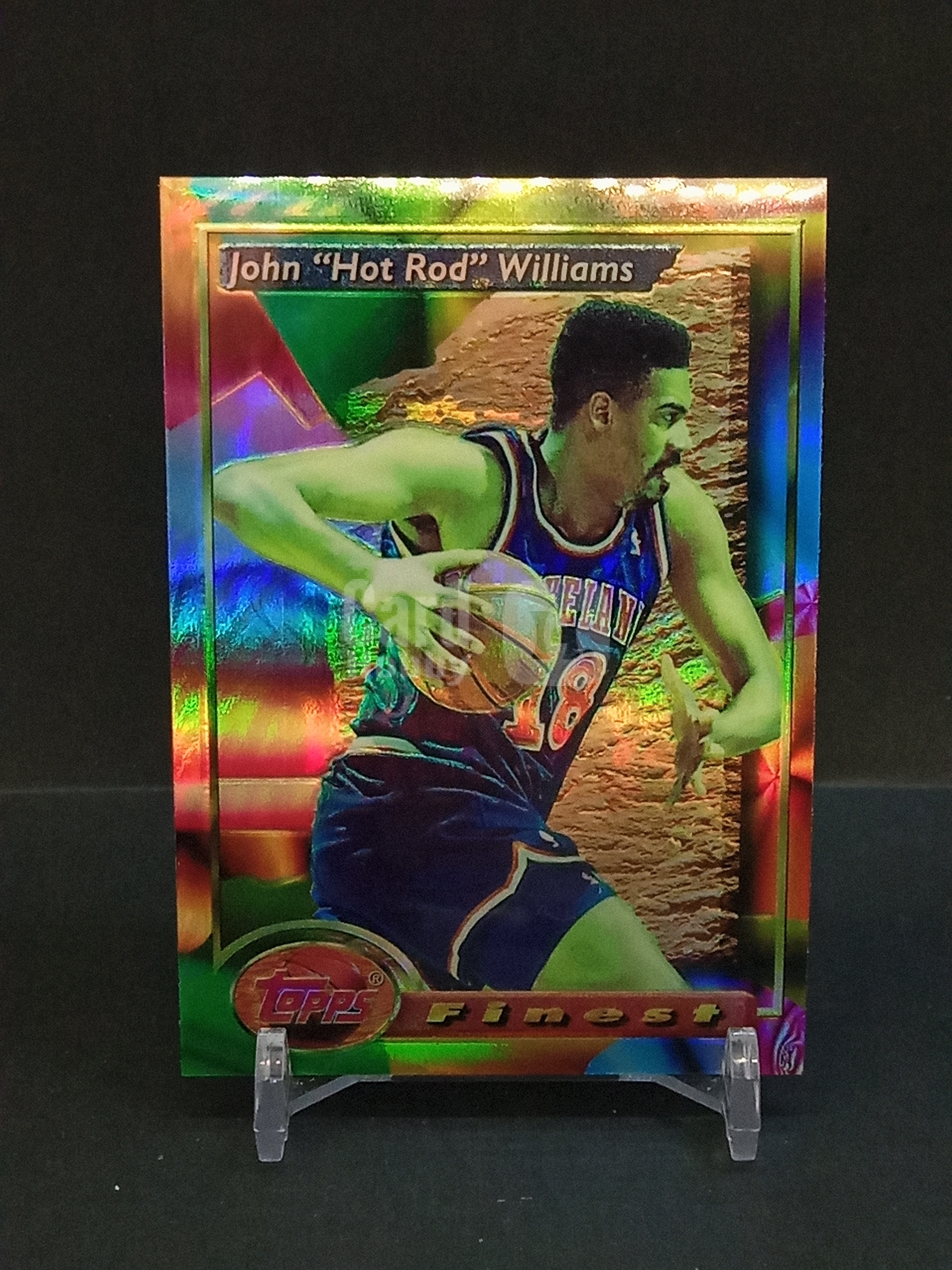 【DC拍卖】9.29小科比 `1993-94 Topps Finest #171 John "Hot Rod" Williams 约翰威廉姆斯 骑士队彩虹折射老卡,经典Finest系列`