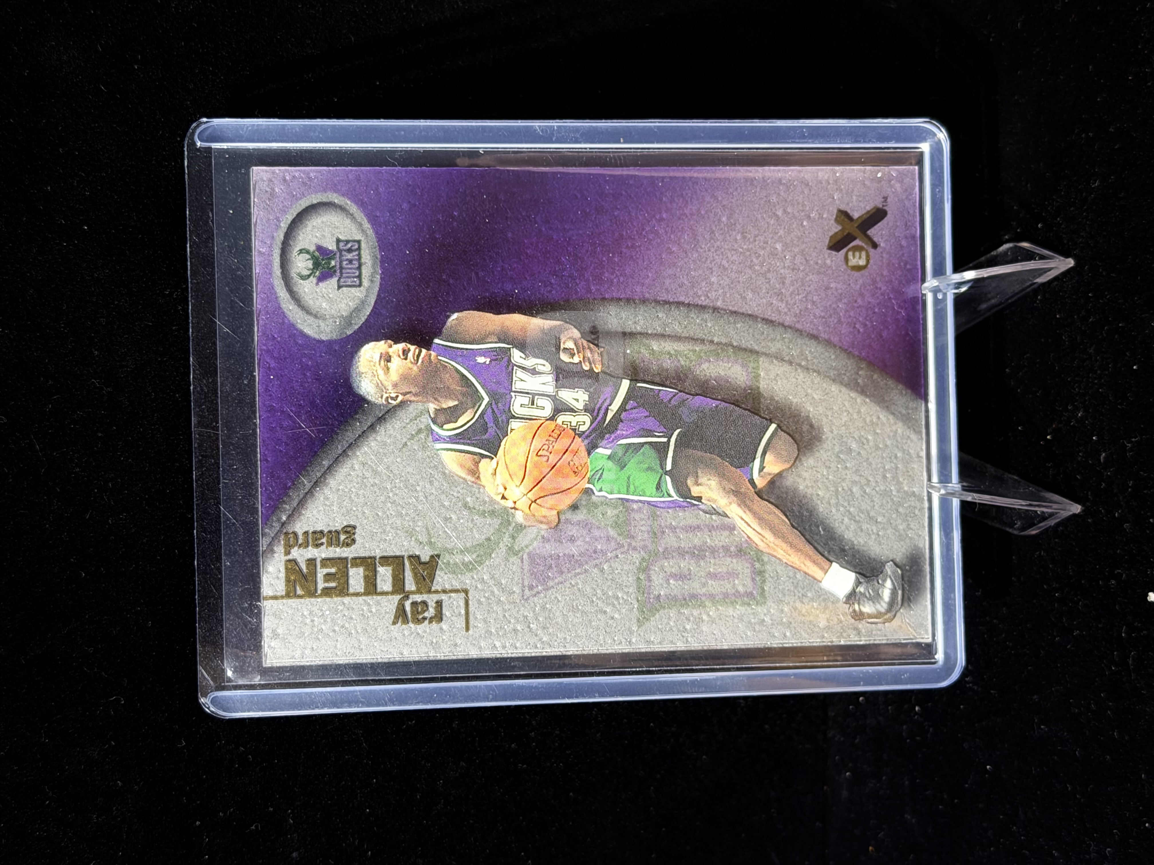 2000-01 Fleer EX Ray Allen 雷 阿伦 经典 高端系列 大比例 特卡 卡品如图 【顺丰特快】