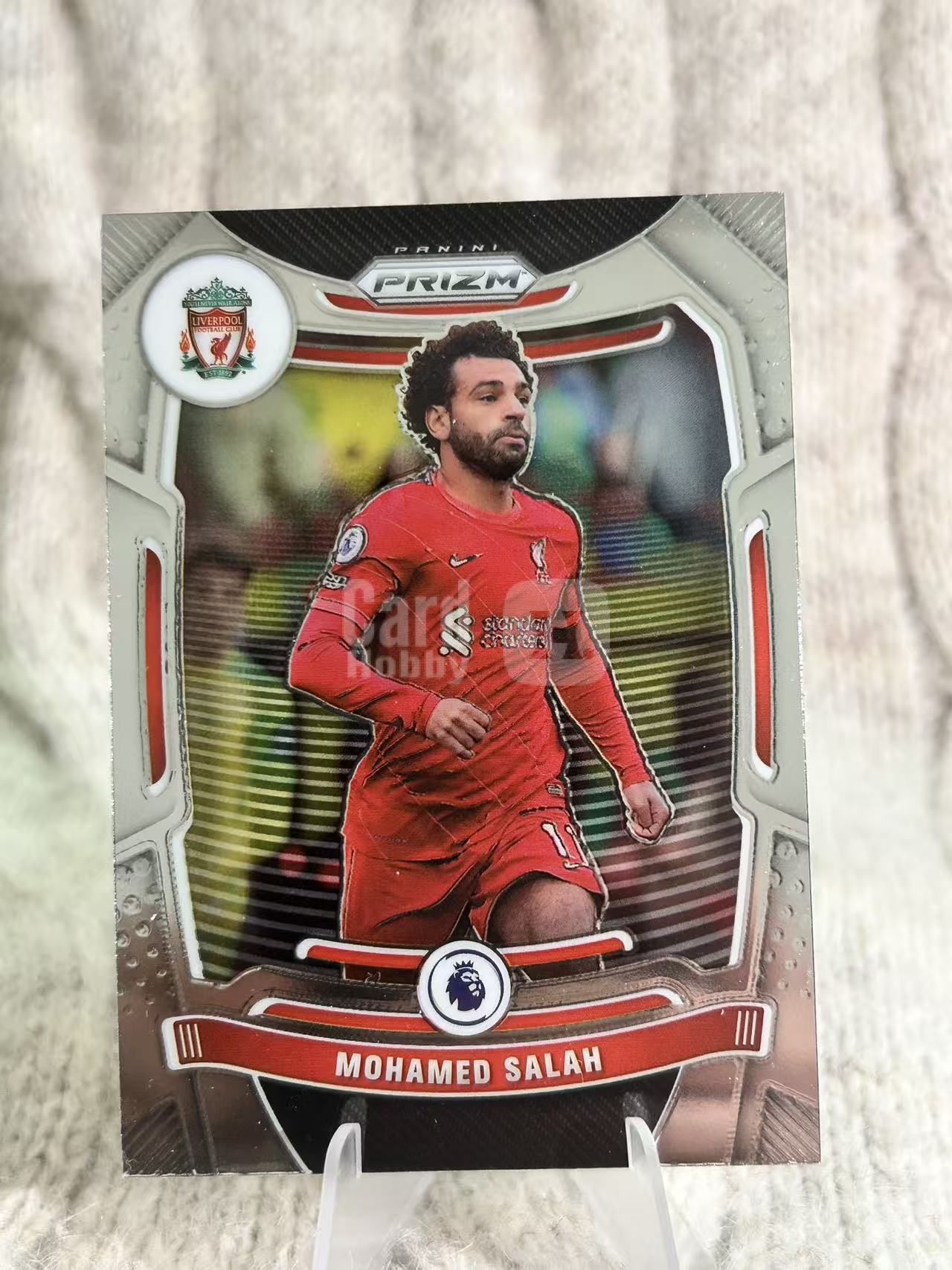2024-25 Panini Select Mohamed Salah 穆罕默德・萨拉赫,外号埃及法老,效力利物浦,多次斩获英超金靴,拿下欧冠、英超冠军,红箭三叉戟核心,进攻火力强悍