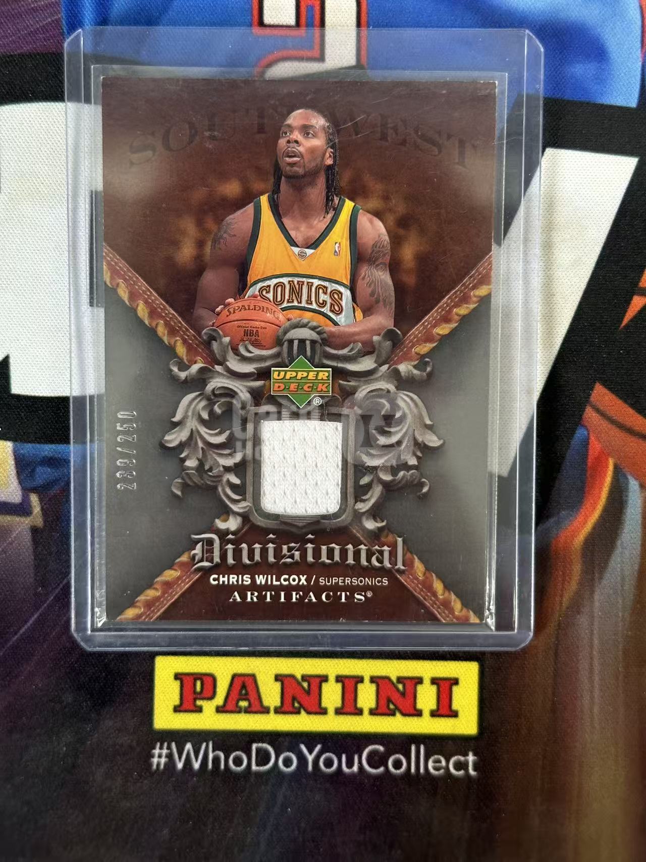 2007-08 Upper Deck Artifacts Chris Wilcox 【小猪包代卖】克里斯・威尔考克斯 Divisional UD 球衣 物料 亲穿 250编