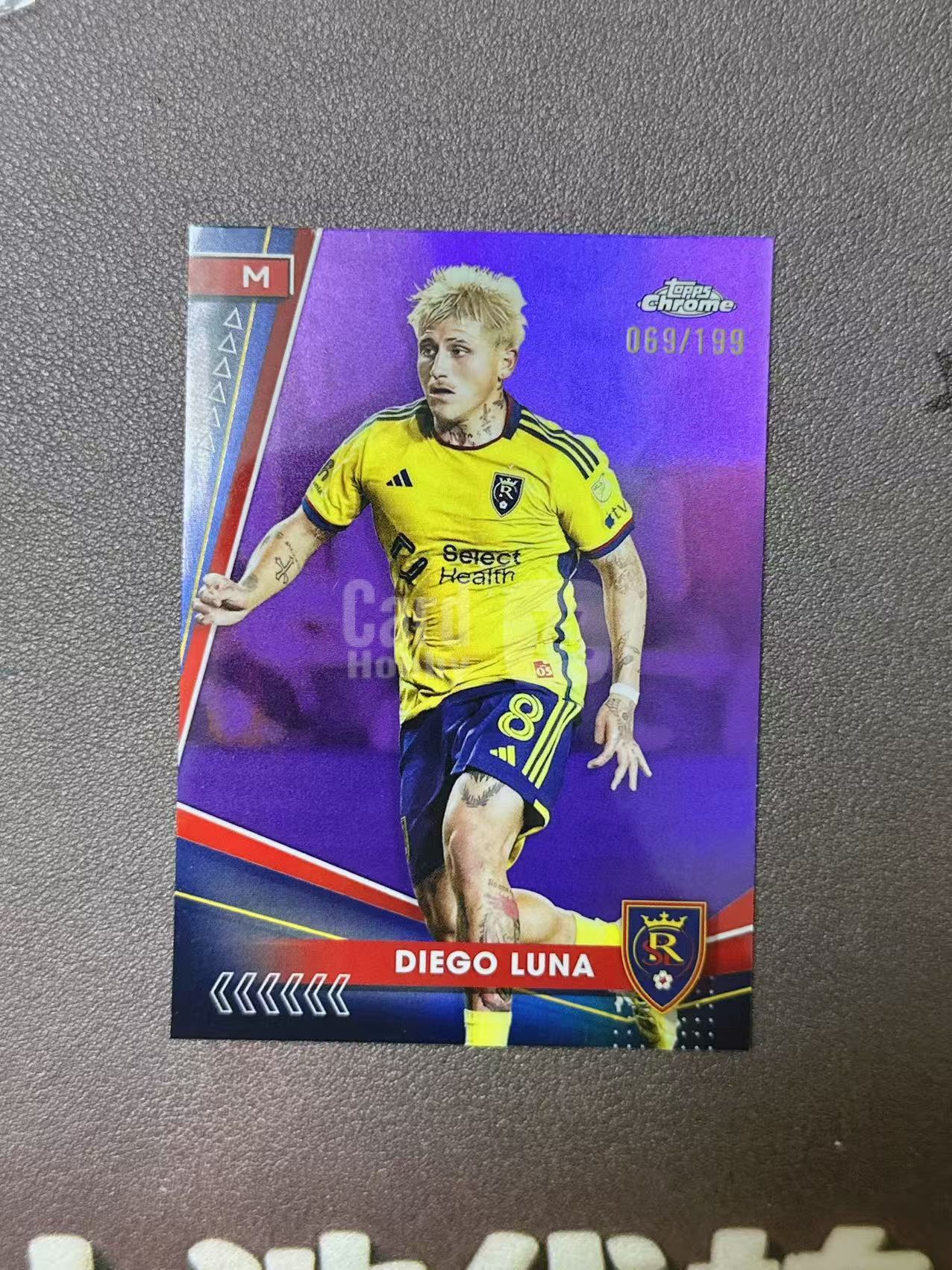 2024 Topps Chrome Diego Luna 美职联 mls 紫折 199编 美国 迭戈 露娜