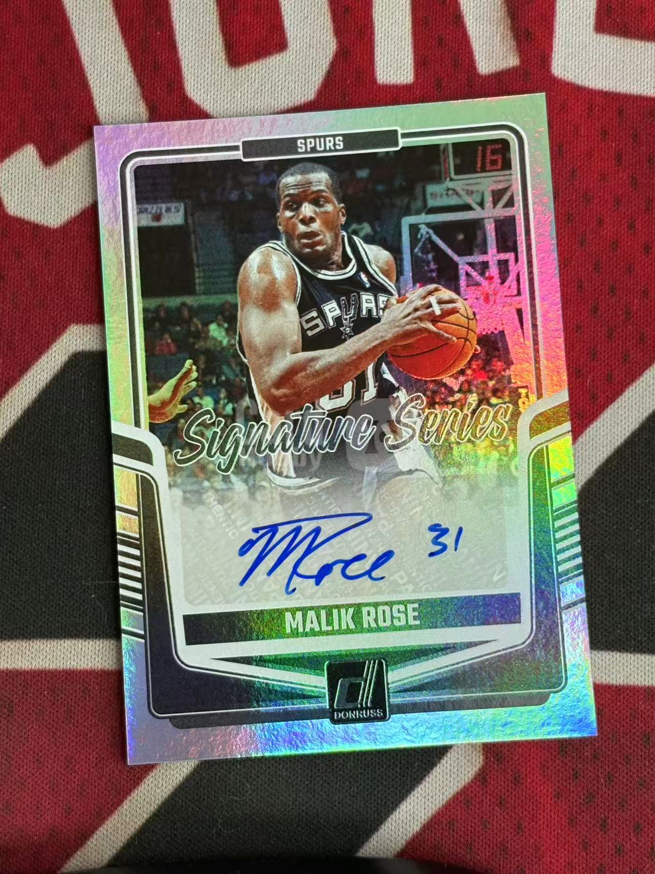 2024-25 PANINI DONRUSS OPTIC 杜蕾斯系列 Malik Rose 马刺名宿 马利克罗斯 签字卡 SS签 银折 折射【烂臭嘴拍卖】