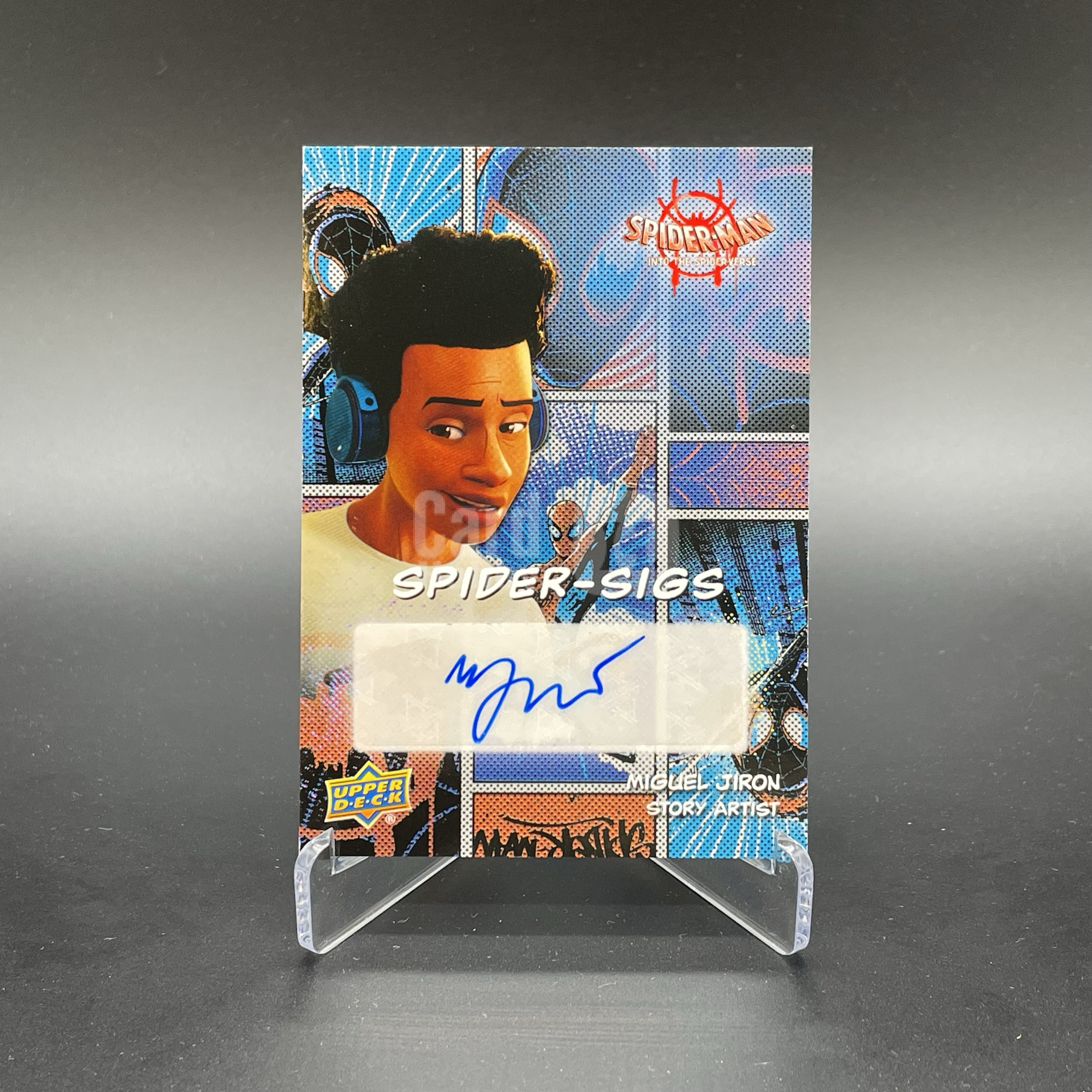 2018 Upper Deck Marvel Spider-Man Miguel Jiron 【无界代卖】漫威 蜘蛛侠 平行宇宙 米格尔 希龙 彼得 帕克 画师 艺术家 签字 品墨如图 不累计 wy
