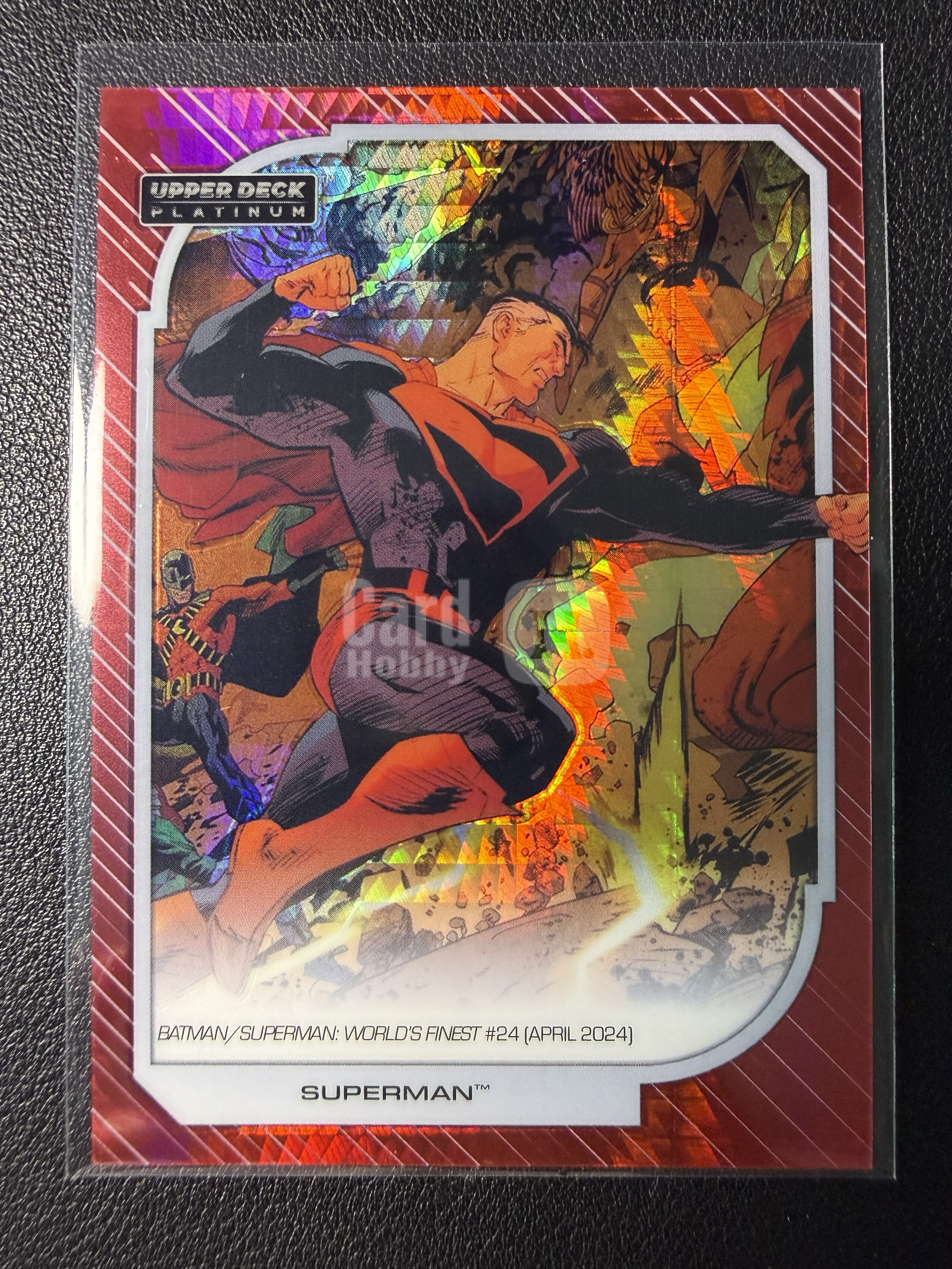 2026 Upper Deck DC Universe DC宇宙Platinum铂金 超人 22号地球 base红棱镜折射199编 序号如图 2026 UD DC漫画宇宙Platinum白金元年