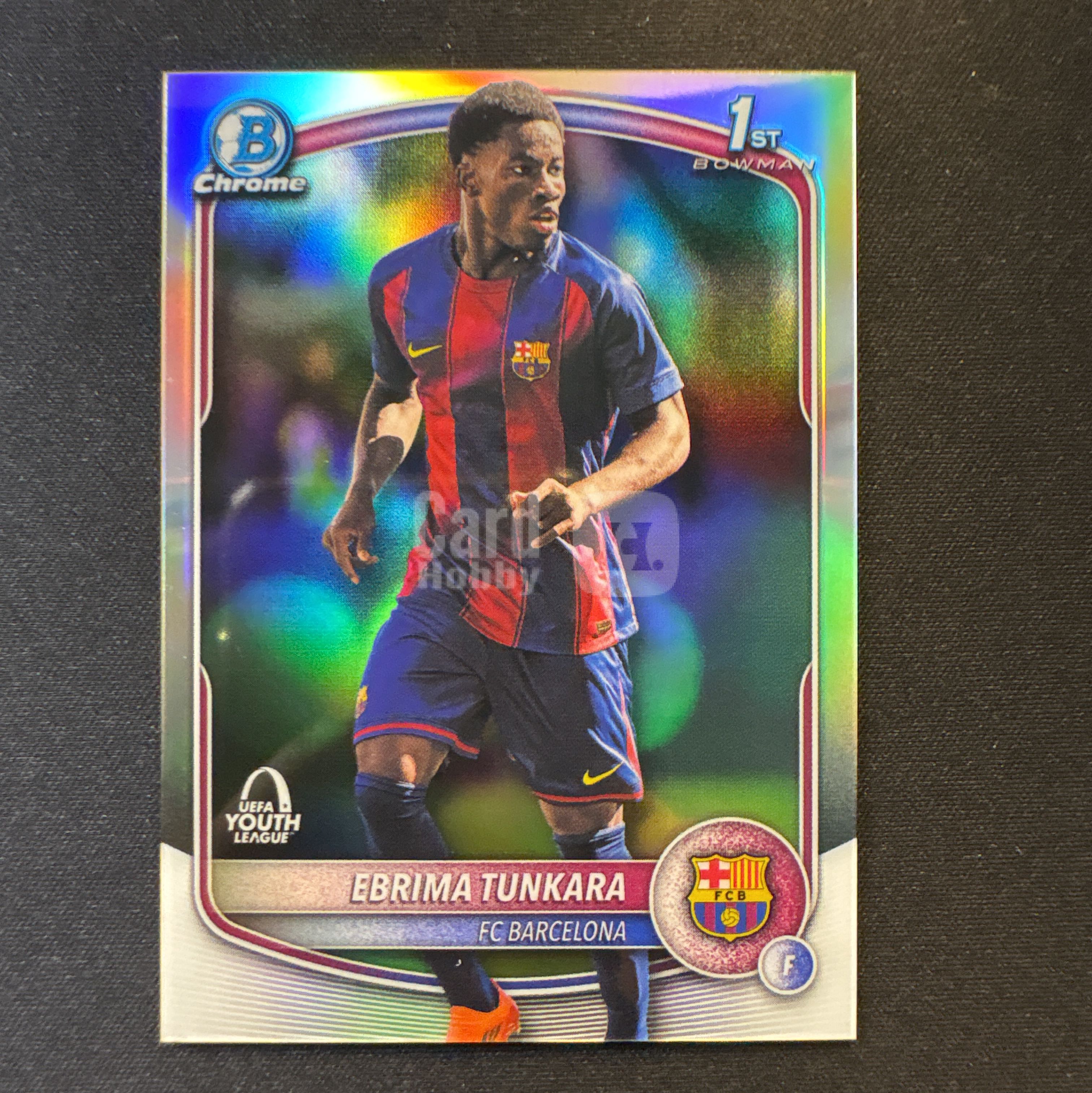 2026 Topps Chrome Bowman Ebrima Tunkara 【爆爆代卖】埃布里马 通卡拉 1st首秀 欧青赛 银折 折射 巴萨 西甲 伍 Base 专收必备 卡品如图 #靓星