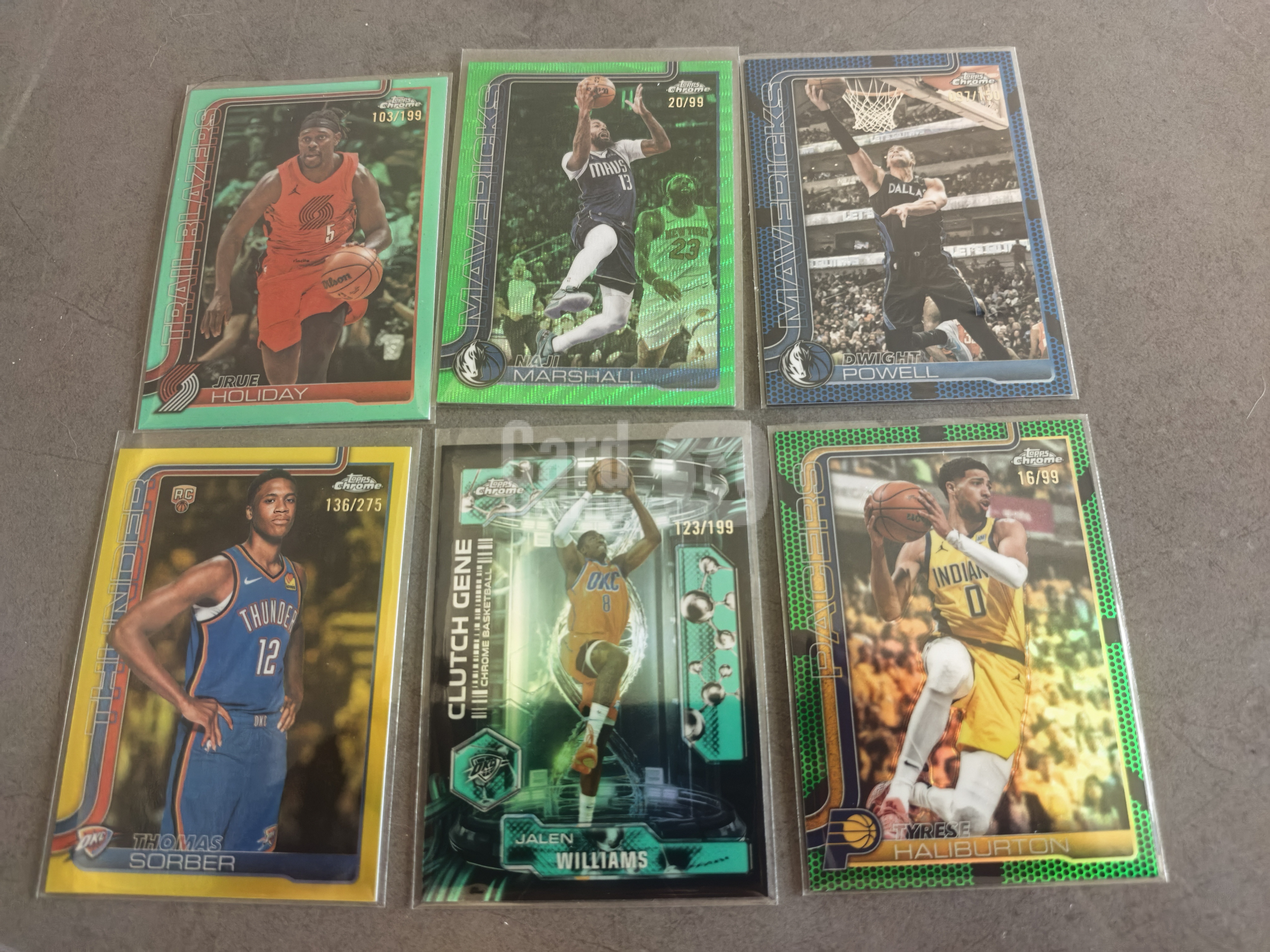 2025-26 Topps Chrome Thomas Sorber RC tc update 托马斯 索伯 霍乐迪 杰伦 威廉姆斯 哈利伯顿 鲍威尔 带编 特卡 卡品如图 跑跑