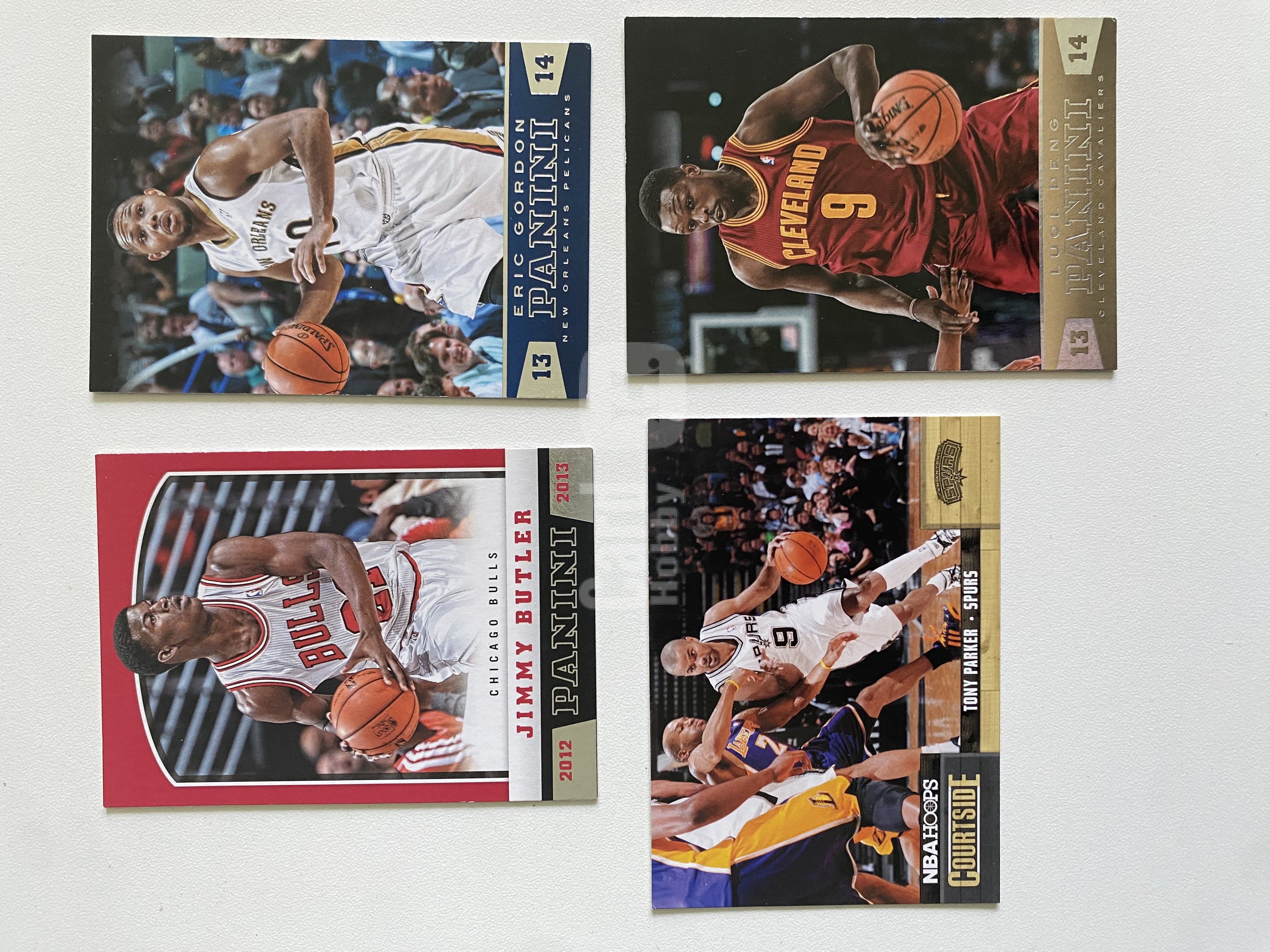 2012 Panini NBA Hoops Tony Parker 托尼帕克 加 吉米巴特勒埃里克戈登鲁尔邓 4张 打包 凑套