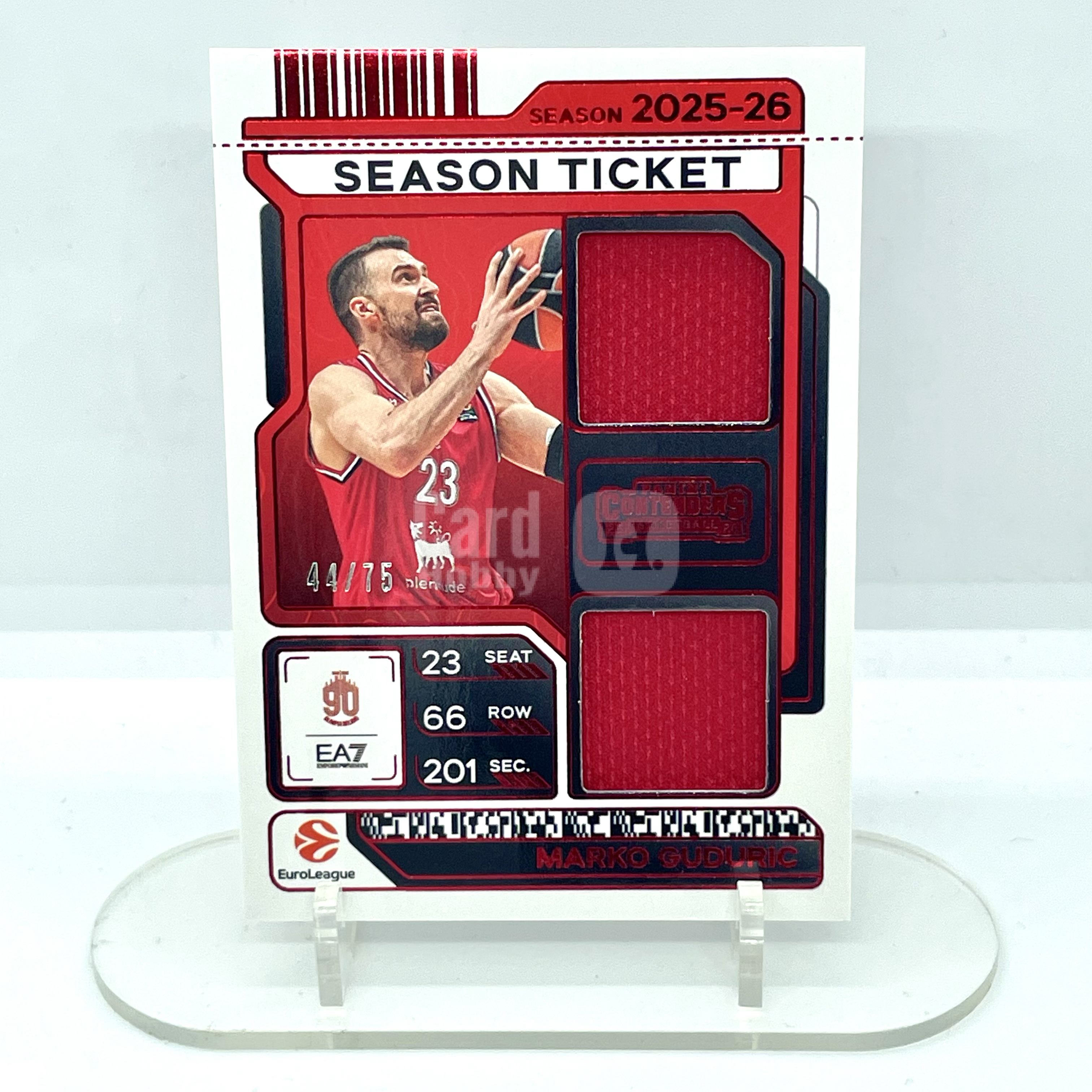 2526 EuroLeague Contenders Marko Guduric Jersey 44/75编 双窗球衣物料 古杜里奇 欧洲联赛 不保卡品【芥末】