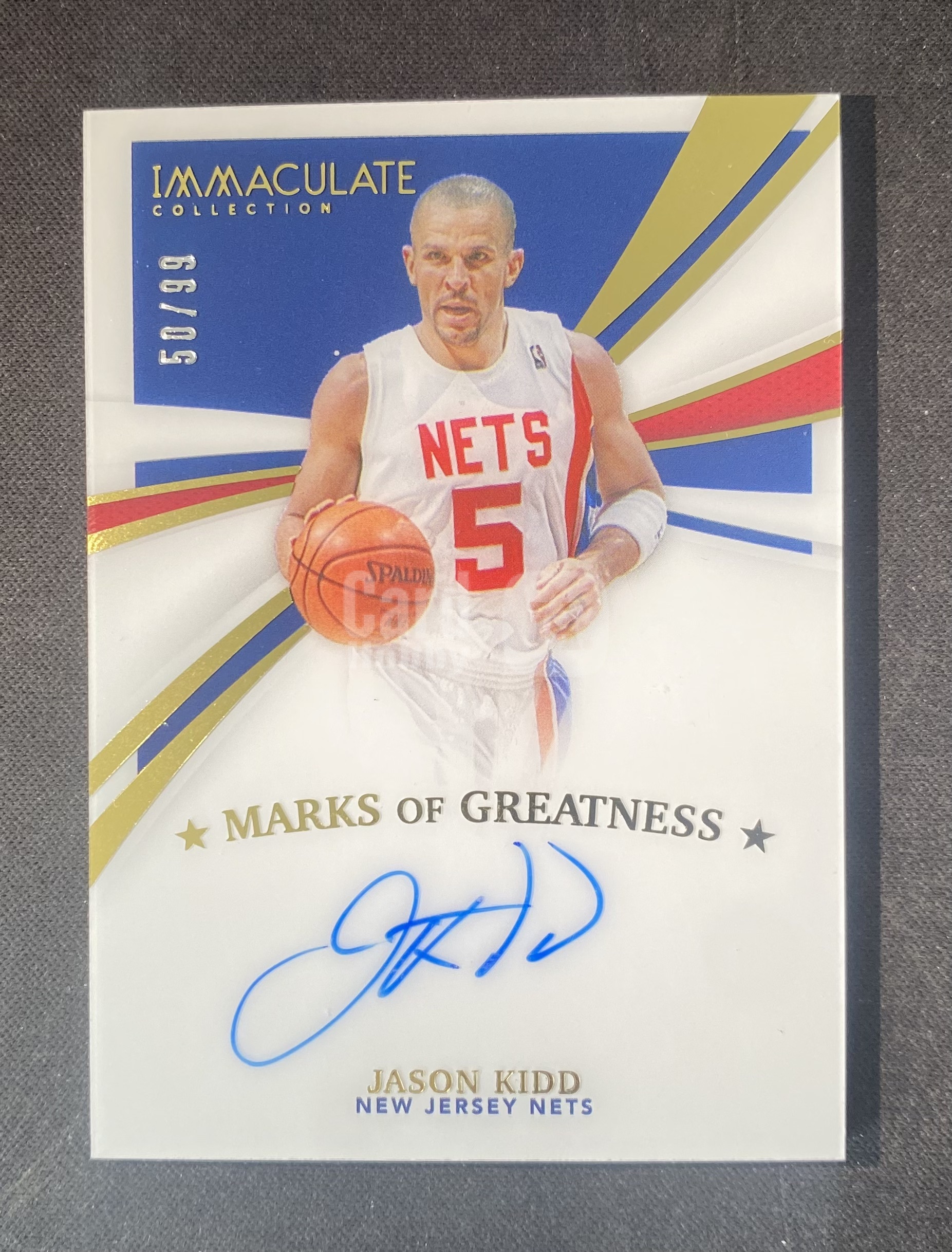 2020-21 Panini Immaculate Jason Kidd 【来拆波卡】篮网 贾森 基德 imm 镜面 签字 卡签 99编 人种