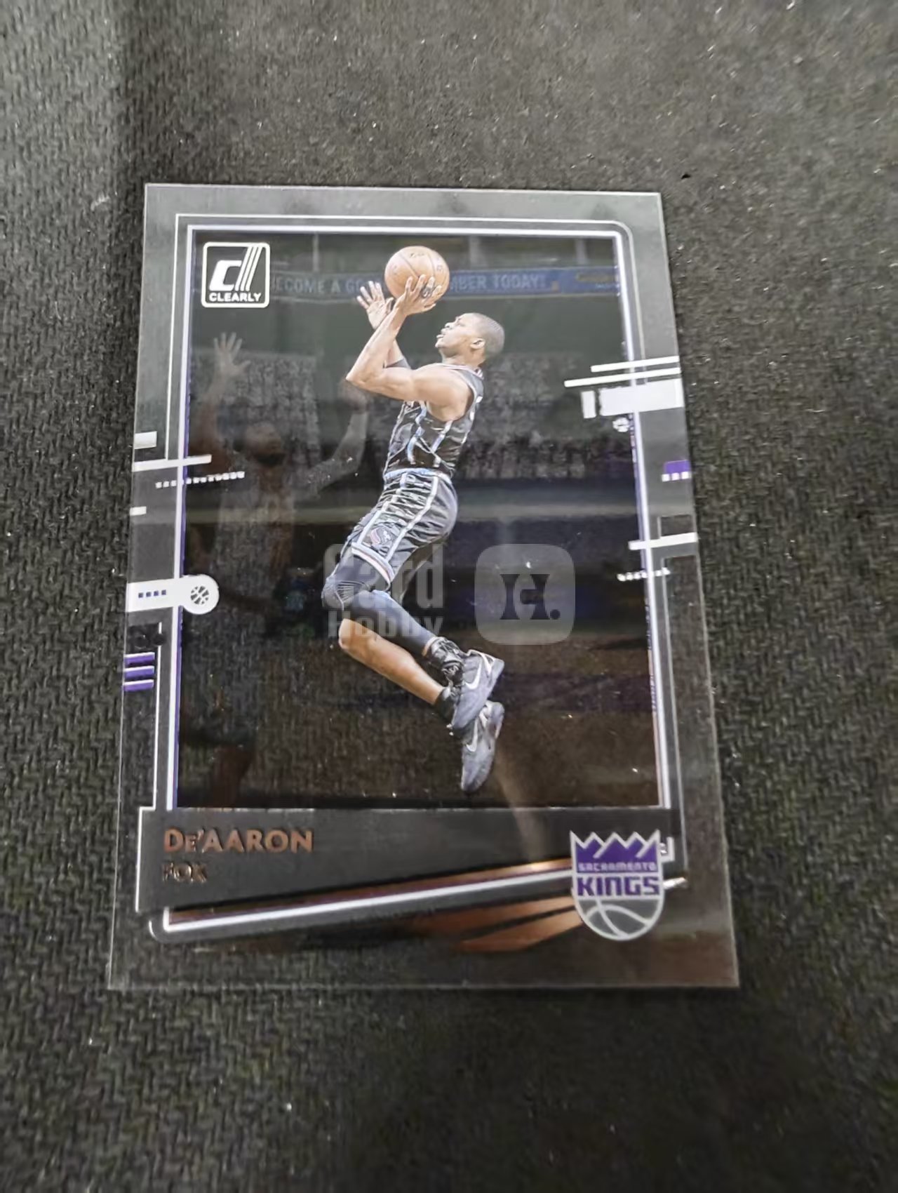 2020-21 Panini Clearly Donruss De'Aaron Fox 小狐狸 达龙 福克斯 国王 杜蕾斯 胶片 划痕 边角瑕疵 #10