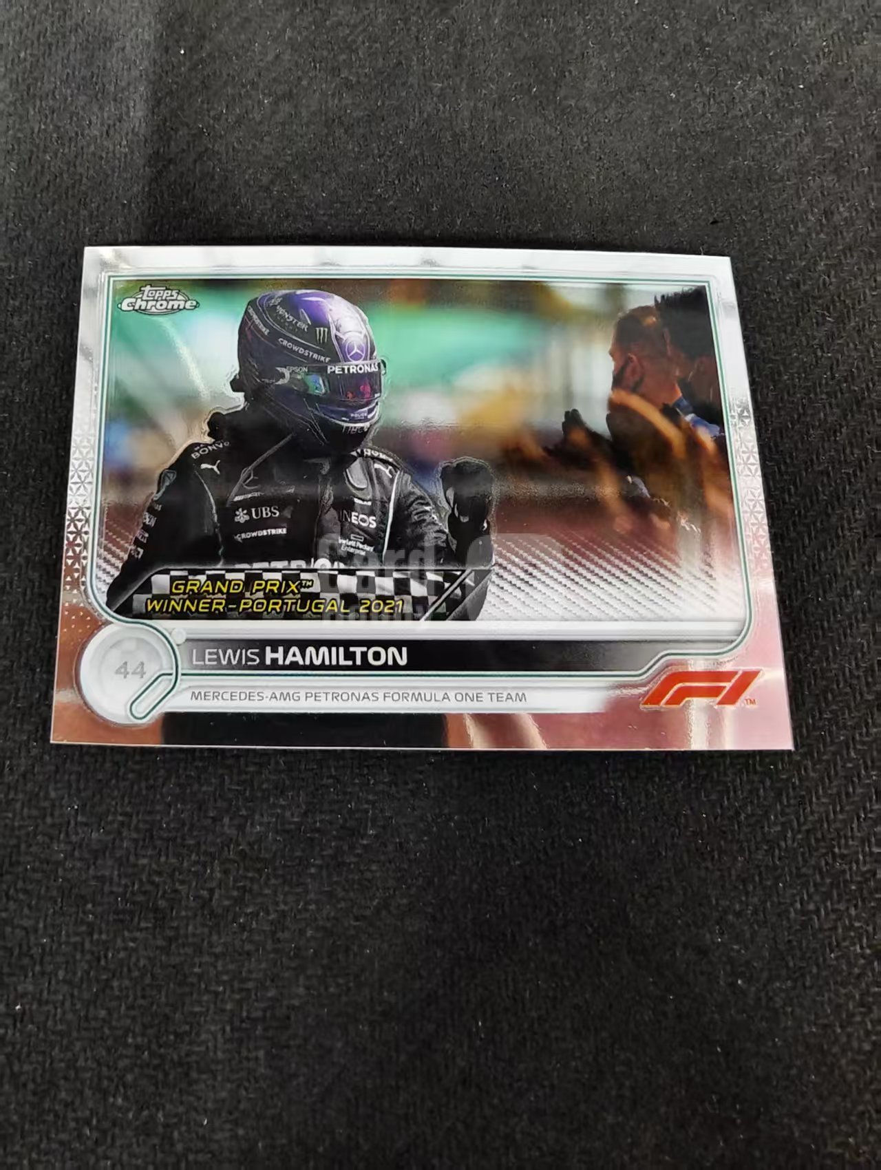 2022 Topps Chrome F1 Lewis Hamilton 刘易斯 汉密尔顿 AMG梅赛德斯奔驰 划痕 边角瑕疵 #153