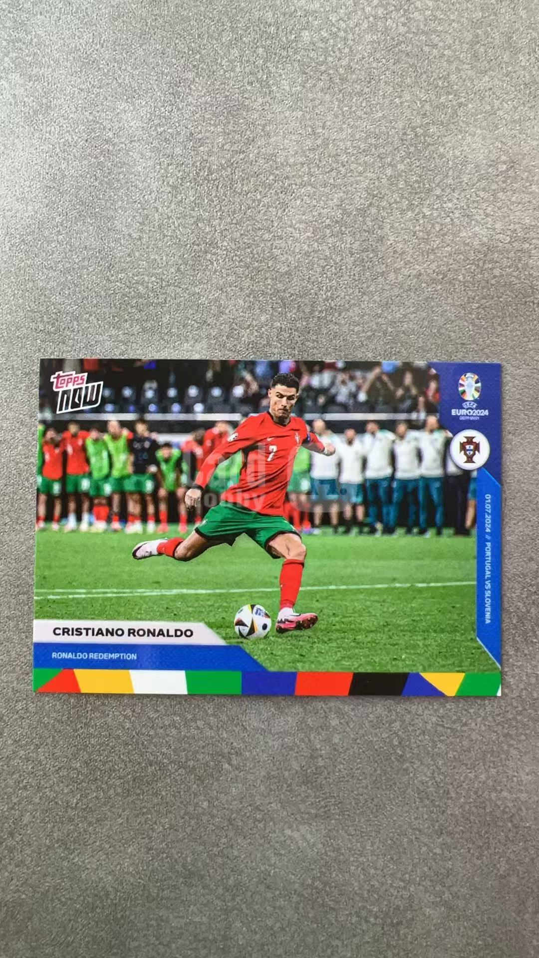 9001【330球星卡实体店代卖】2024 Topps NOW 欧洲杯 cristiano ronaldo 克里斯蒂亚诺 罗纳尔多 C罗 葡萄牙 曼联 皇马 BASE 仅顺丰寄付(新正四)