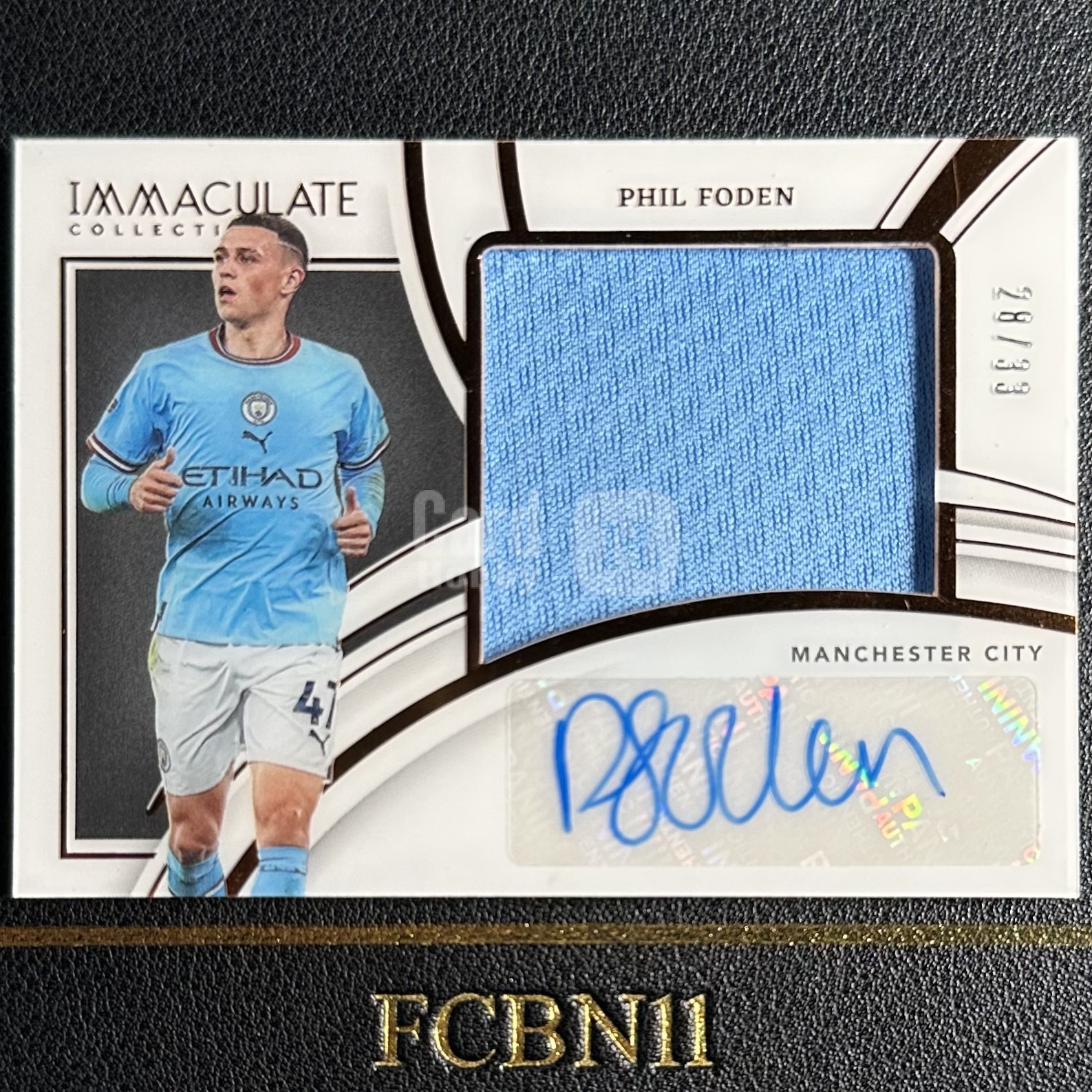 【FCB拍卖】2022-23 PANINI IMMACULATE PHIL FODEN 菲尔 福登 签字 球衣签 33编 28/33 镜面 ...