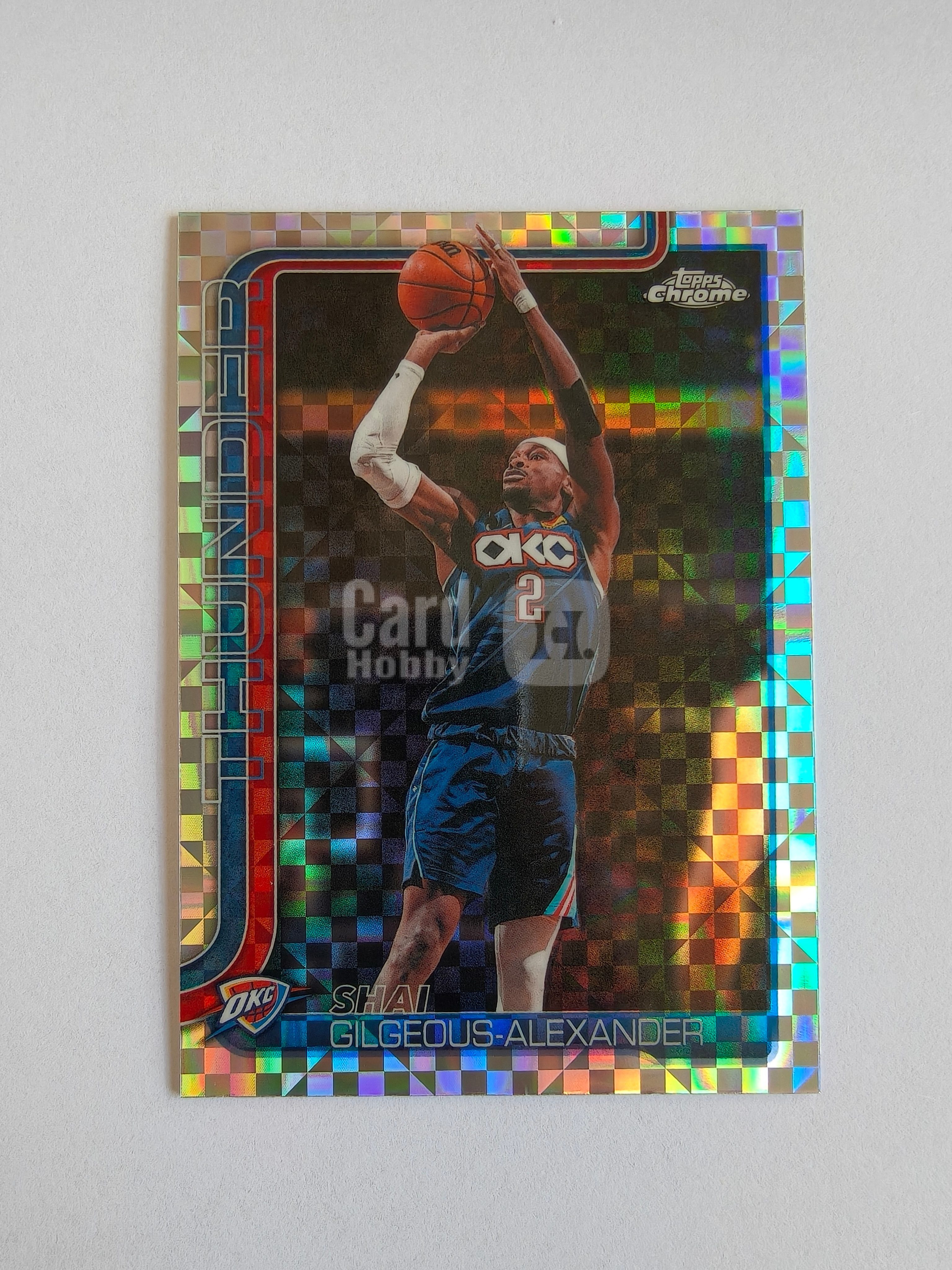 2026 Topps Chrome Update Shai Gilgeous-Alexander NBA 雷霆 谢伊 吉尔杰斯 亚历山大 SGA 马赛克银折 实卡好看 收藏凑套 卡品如图 XY689