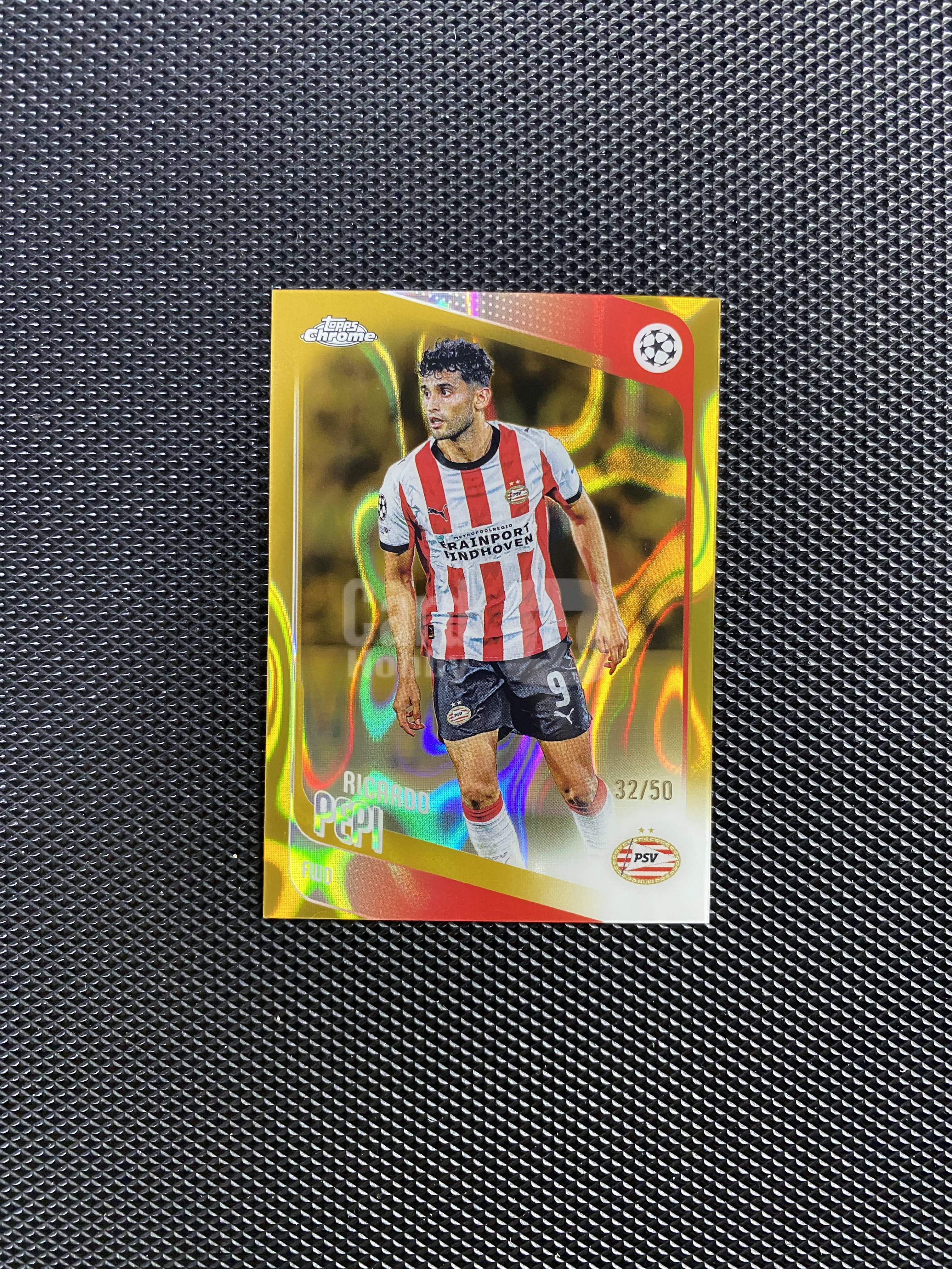 【深情拍卖】2026 Topps Chrome 欧冠TC Ricardo Pepi 埃因霍温 美国 里卡多 佩皮 50编 金熔岩折 卡品如图 #js633#