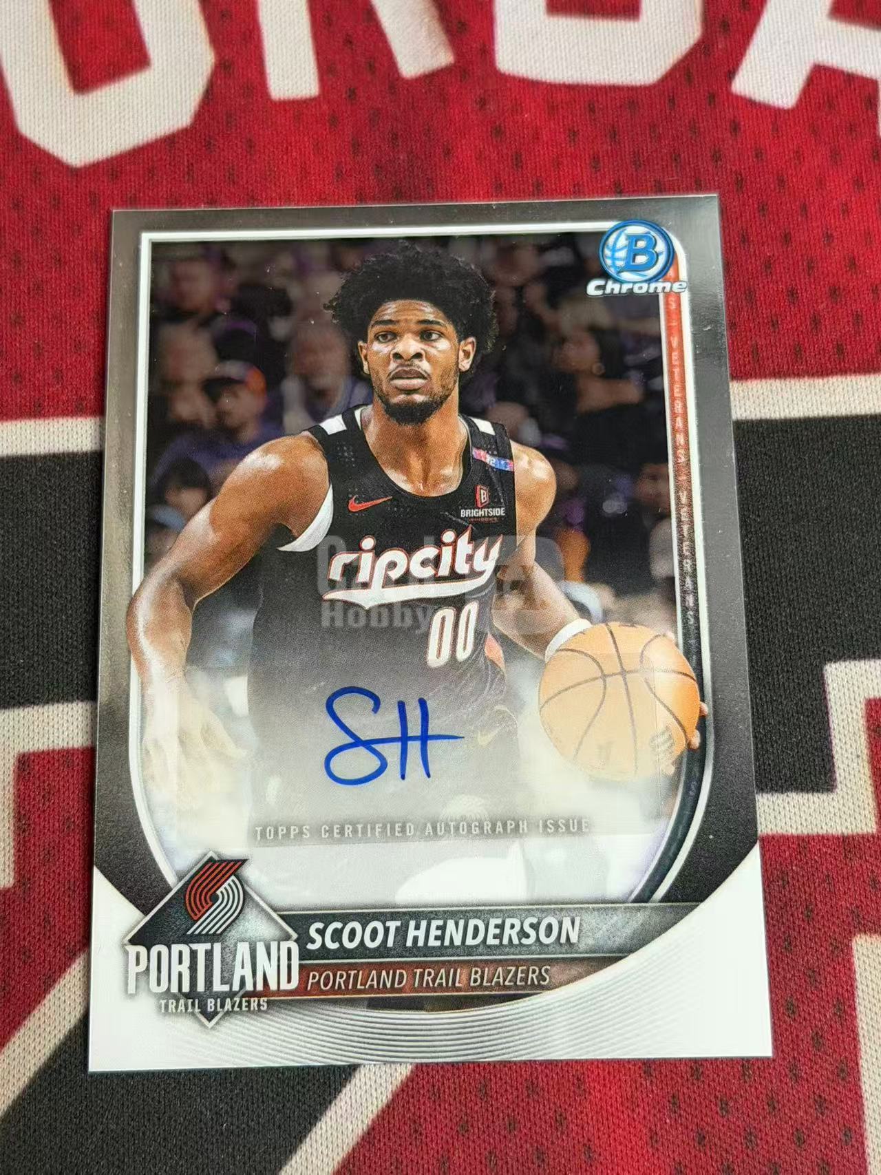 2025-26 TOPPS BOWMAN CHROME SCOOT HENDERSON 开拓者 黑马王子 斯库特亨德森 斯科特亨德森 签字卡 正BASE签 专收凑套必备【烂臭嘴拍卖】
