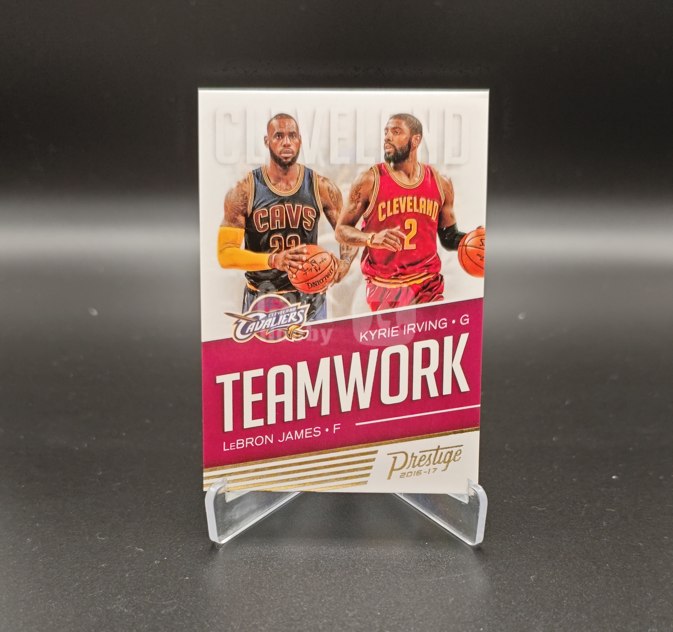 2016-17 Panini Prestige Kyrie Irving/LeBron James #4 勒布朗詹姆斯 lbj 老詹 乐邦 凯里欧文 teamwork 卡品如图