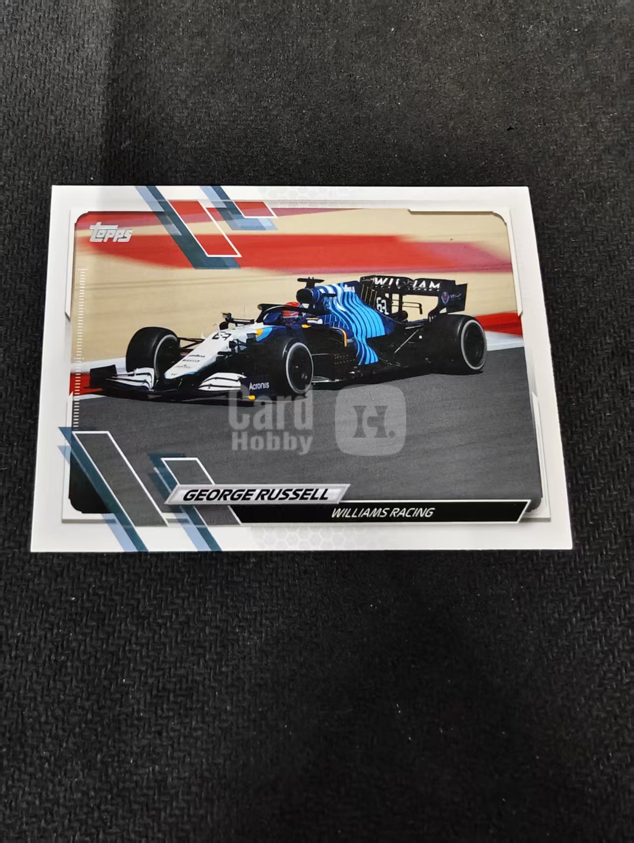 2021 Topps Chrome George Russell F1 威廉姆斯车队 乔治 拉塞尔 划痕 边角瑕疵 @114