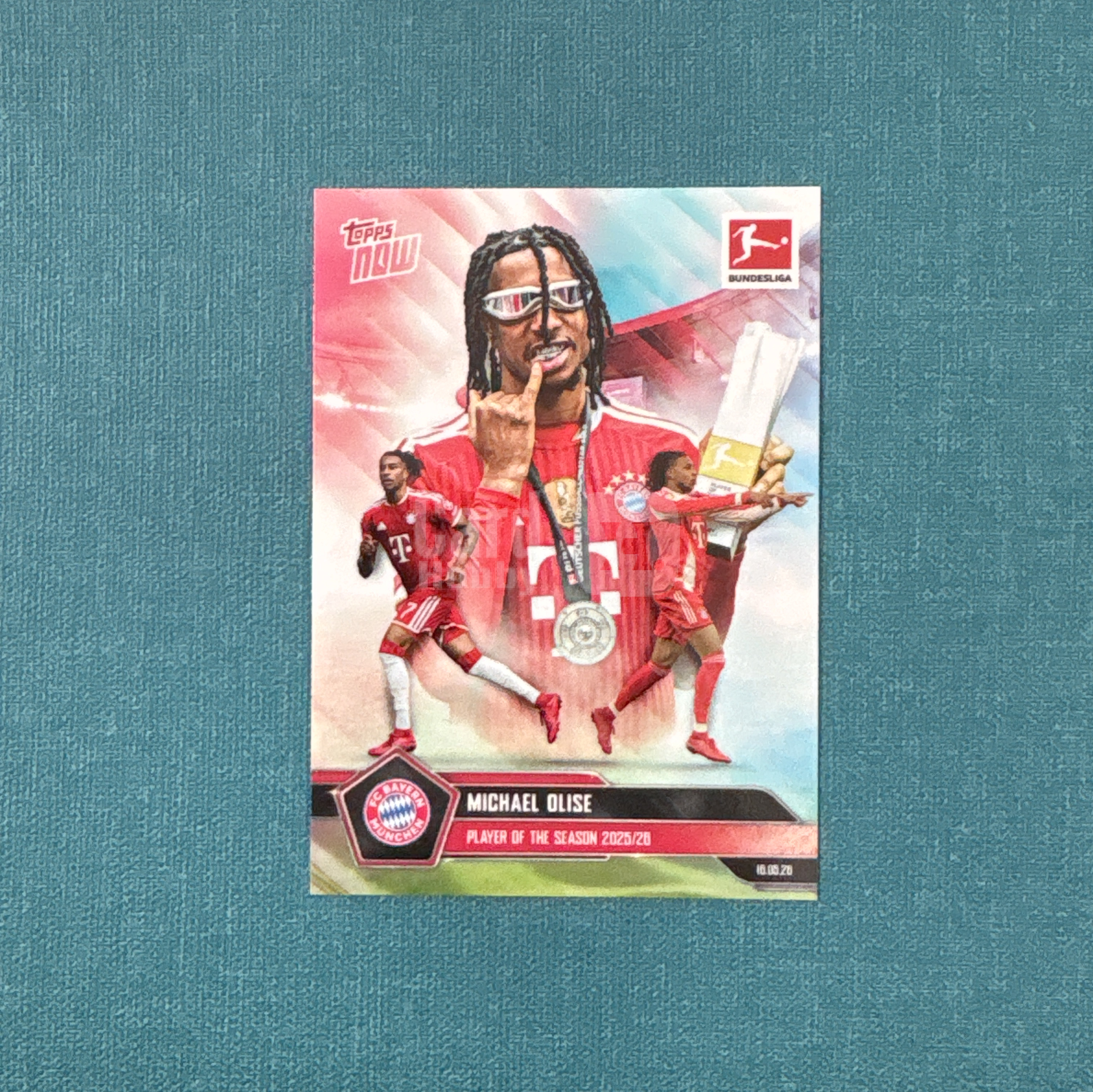 2026 Topps Now Michael Olise 迈克尔 奥利塞 德甲2025-26赛季最佳球员 拜仁慕尼黑 卡品如图 JGG