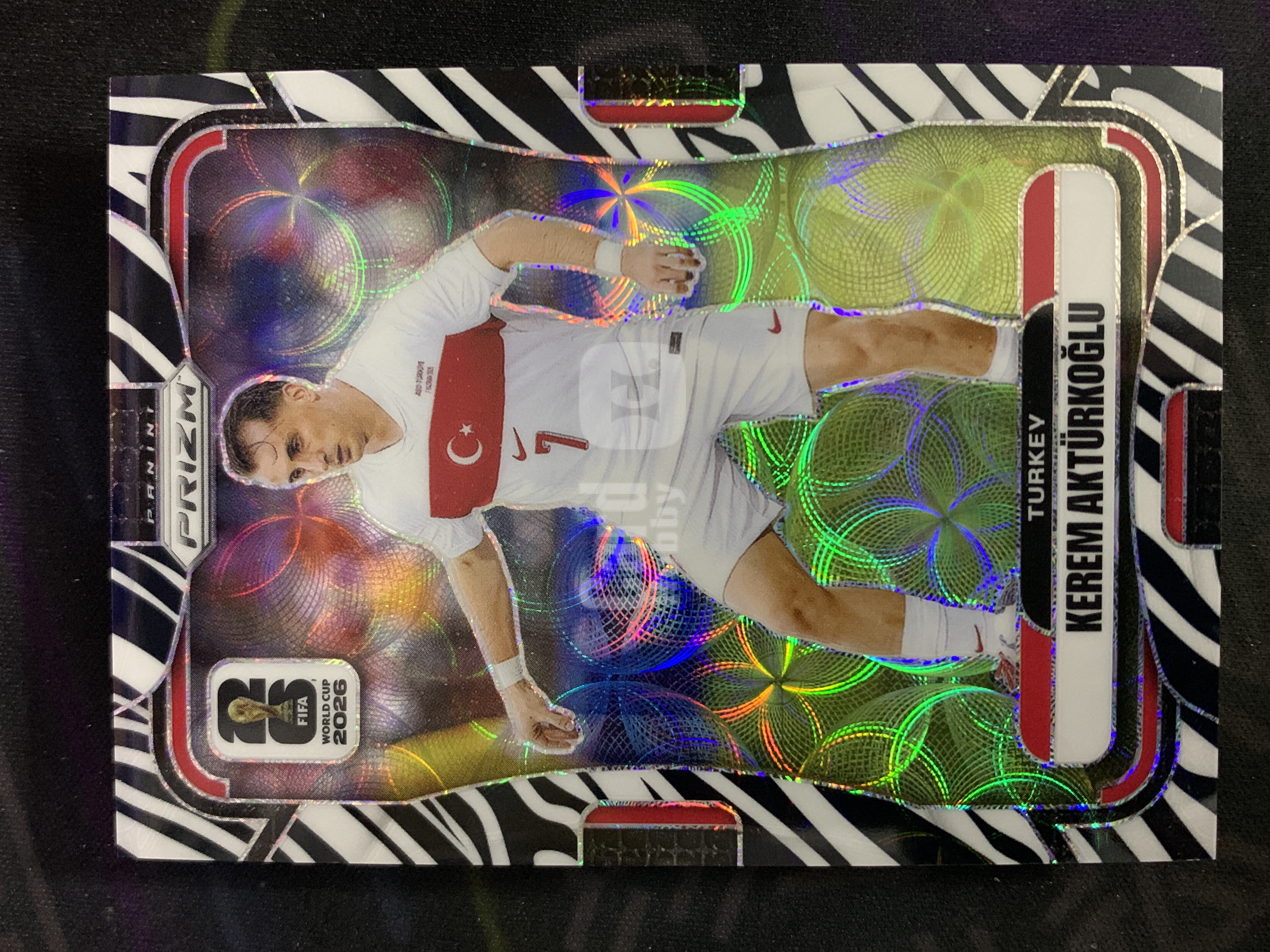【一分钱Penny】2026 Panini Prizm FIFA World Cup 世界杯 Kerem Akturkoglu 阿克蒂尔科奥卢 大比例 斑马折 土耳其 #XXM