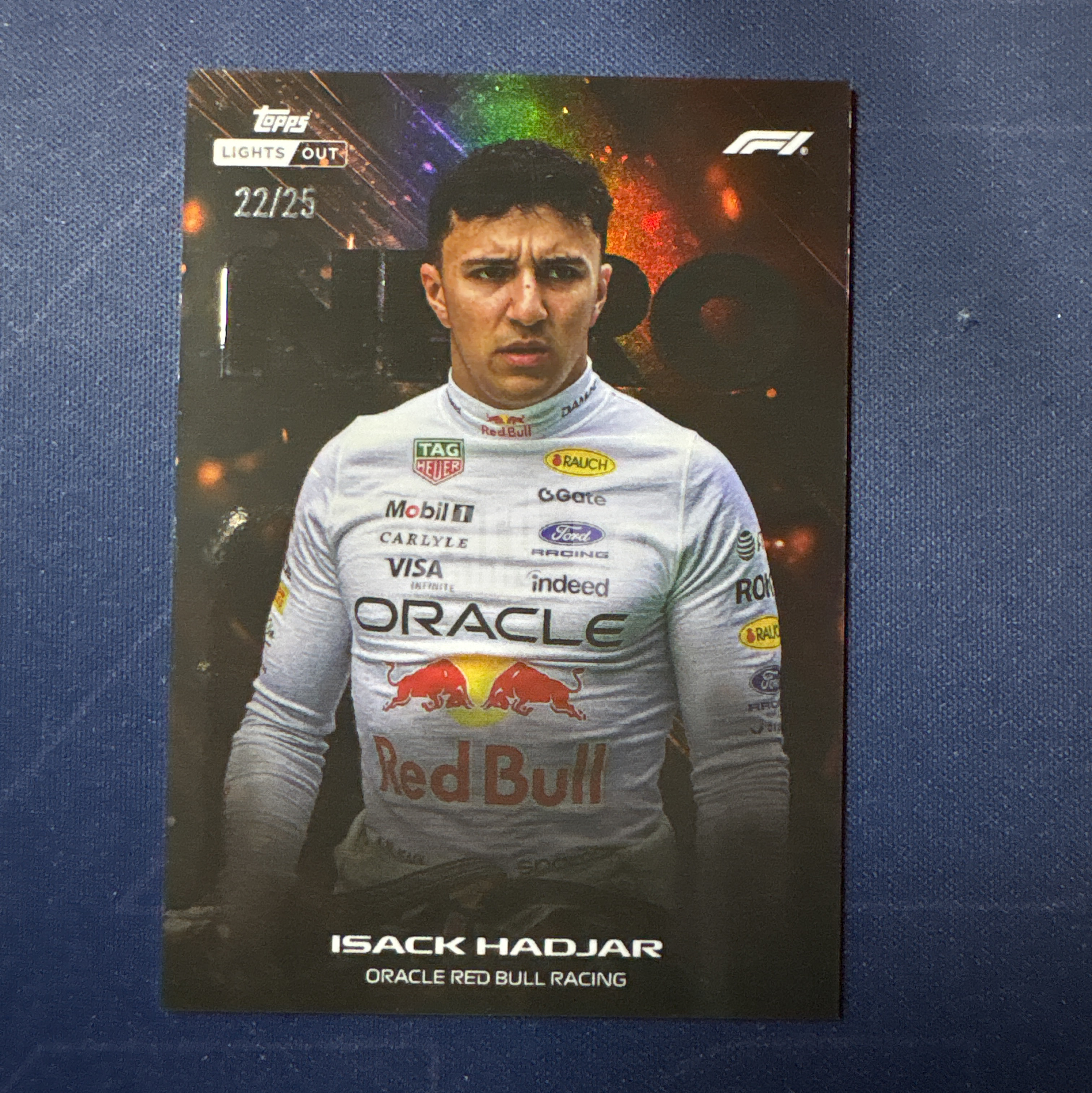 2026 Topps Lights Out Isack Hadjar 【爆爆代卖】F1 熄灯 伊萨克 哈贾尔 22/25编 低编 橙折 Nero暗夜肖像 特卡 红牛车队 专收必备 卡品如图 #冷哥