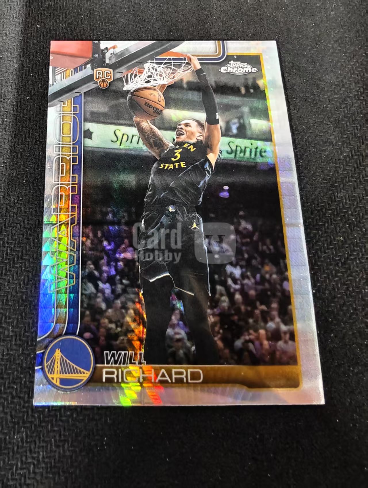 2026 Topps Chrome Update TCU 勇士 Will Richard 威尔 理查德 新秀RC hyper折 瑕疵如图
