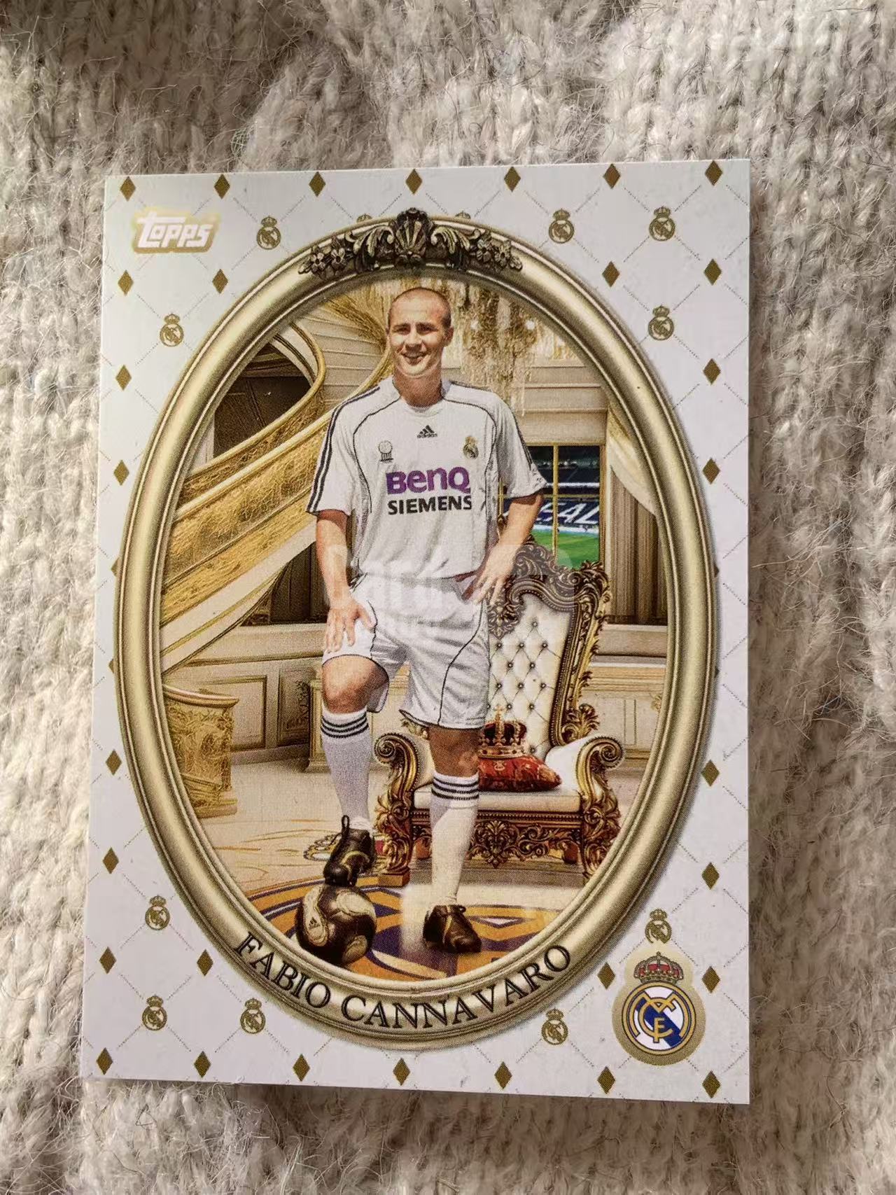 2024 Topps 皇马队盒皇家肖像 Fabio Cannavaro 法比奥・卡纳瓦罗 - 皇马传奇中卫,金球奖得主,防守意识顶尖,06 世界杯冠军队长,意大利后防定海神针,凑套必备