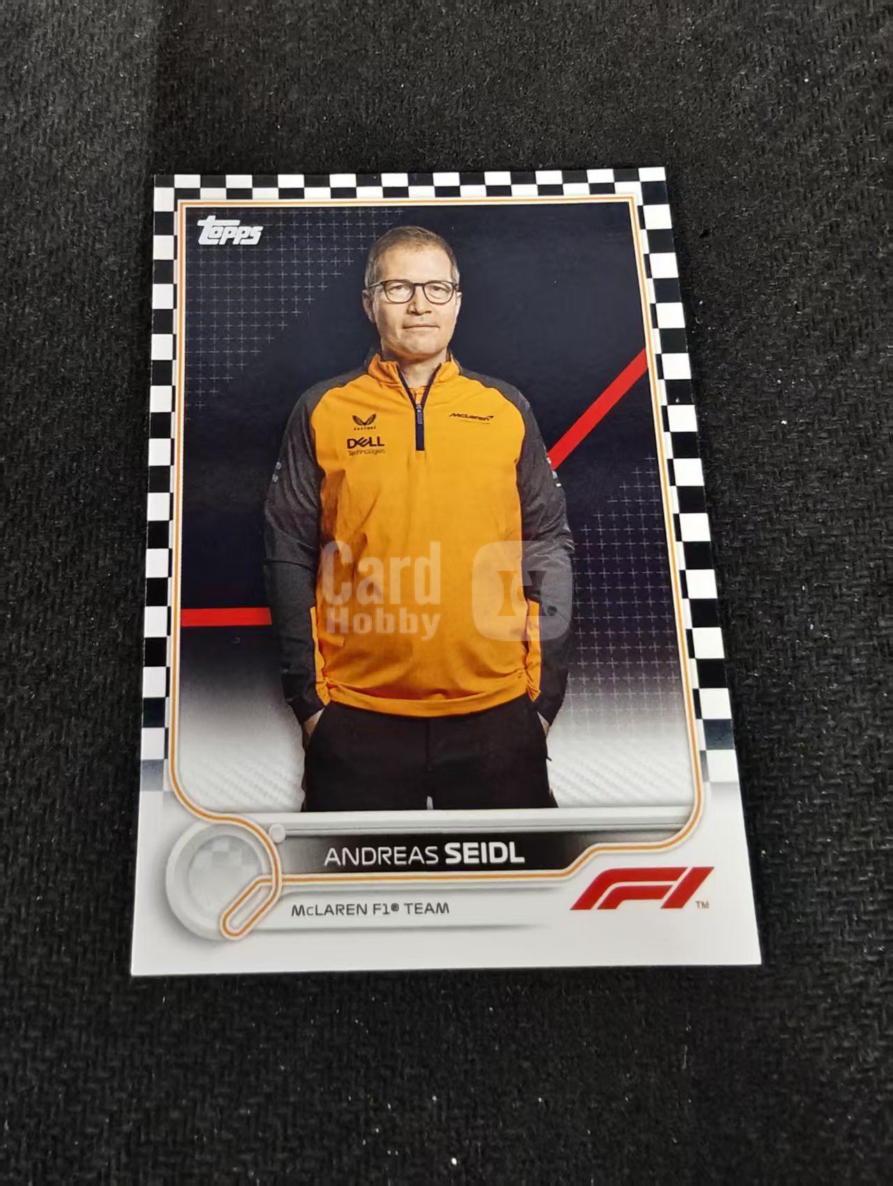 2022 Topps Chrome F1 Andreas Siedl 安德烈亚斯 塞德尔 迈凯伦 领队 黑白棋盘 划痕 边角瑕疵@104