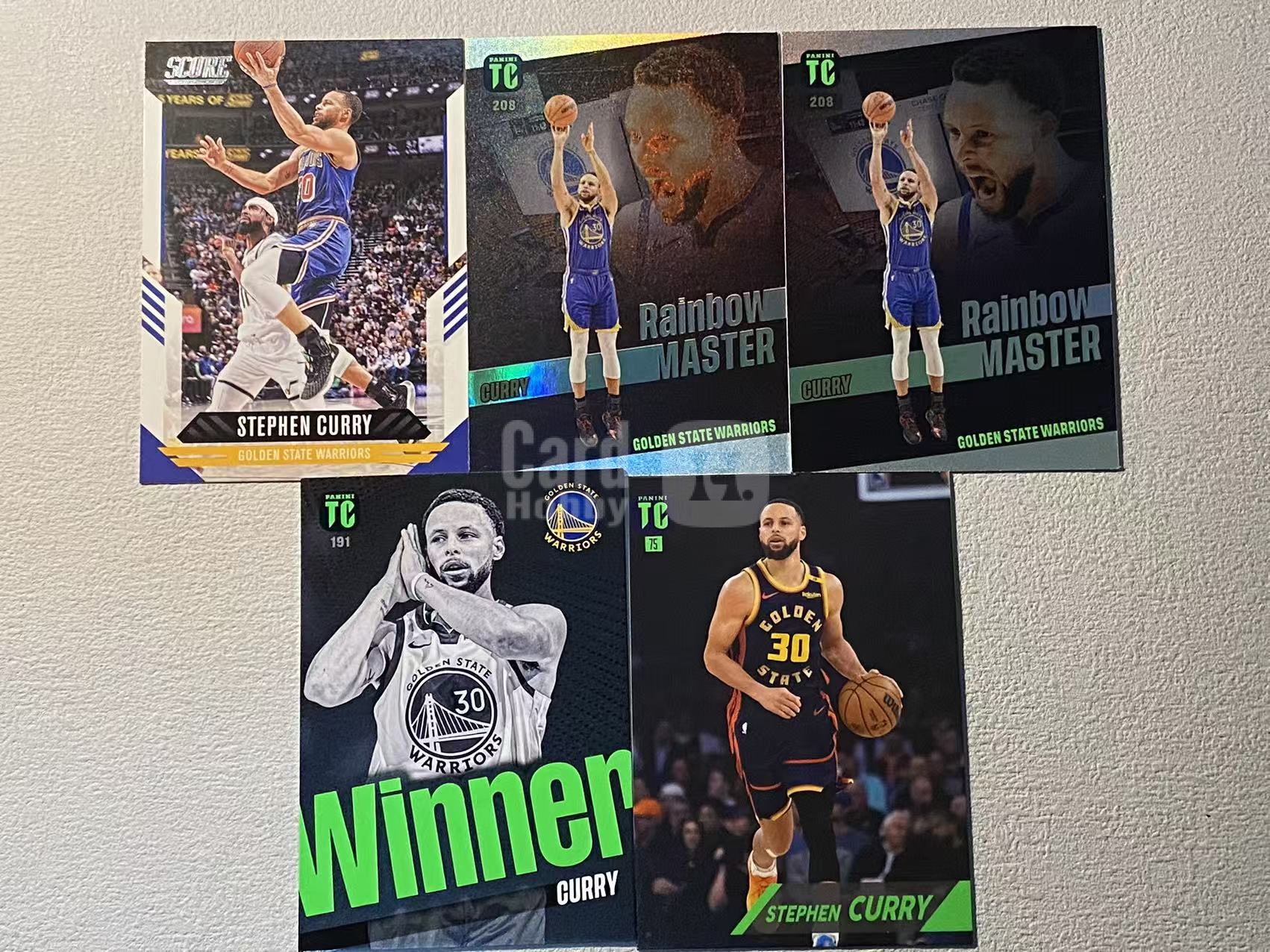 2023-24 Panini tc Stephen Curry 勇士 斯蒂芬 库里 特卡 base 选图精美 5张打包 收藏必备