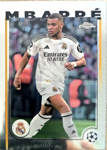 【k代拍】2024 Topps Chrome Kylian Mbappe 基利安·姆巴佩 皇家马德里 巴黎圣日耳曼 法国超跑
