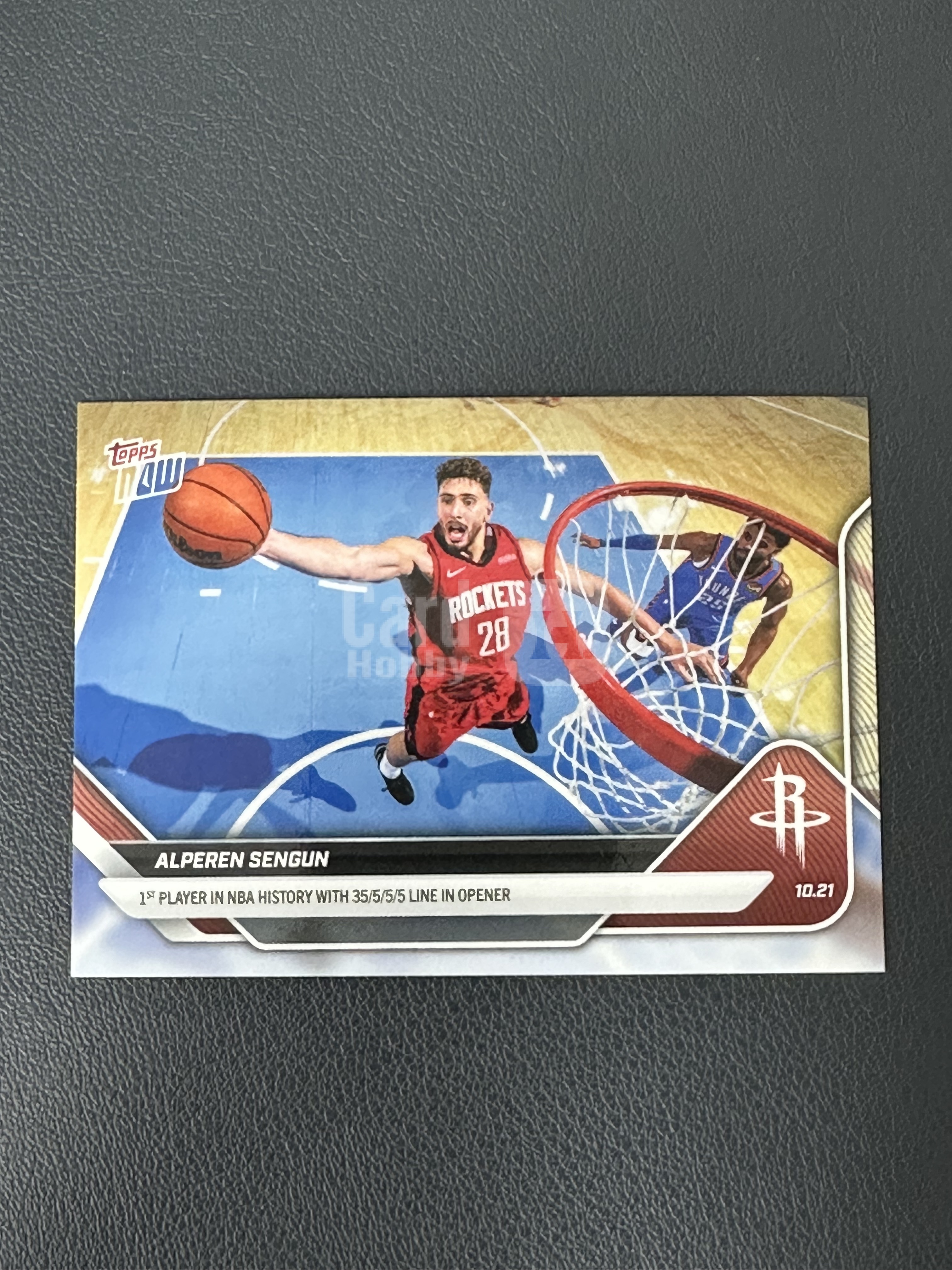 【五指山拍卖】2025 Topps Now NBA Sengun 申京 base 对阵雷霆选图 NBA历史上首位赛季首秀打出35/5/5/5 ...