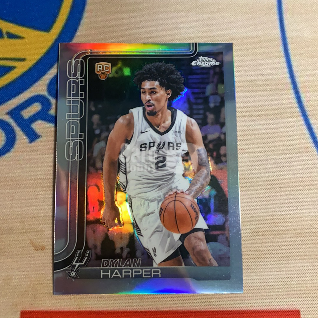 2025-26 Topps Chrome Dylan Harper RC Topps chrome Tc 迪伦 哈珀 新秀 正银折 折射 #3 潜力新秀 卡品如图 凑套必备