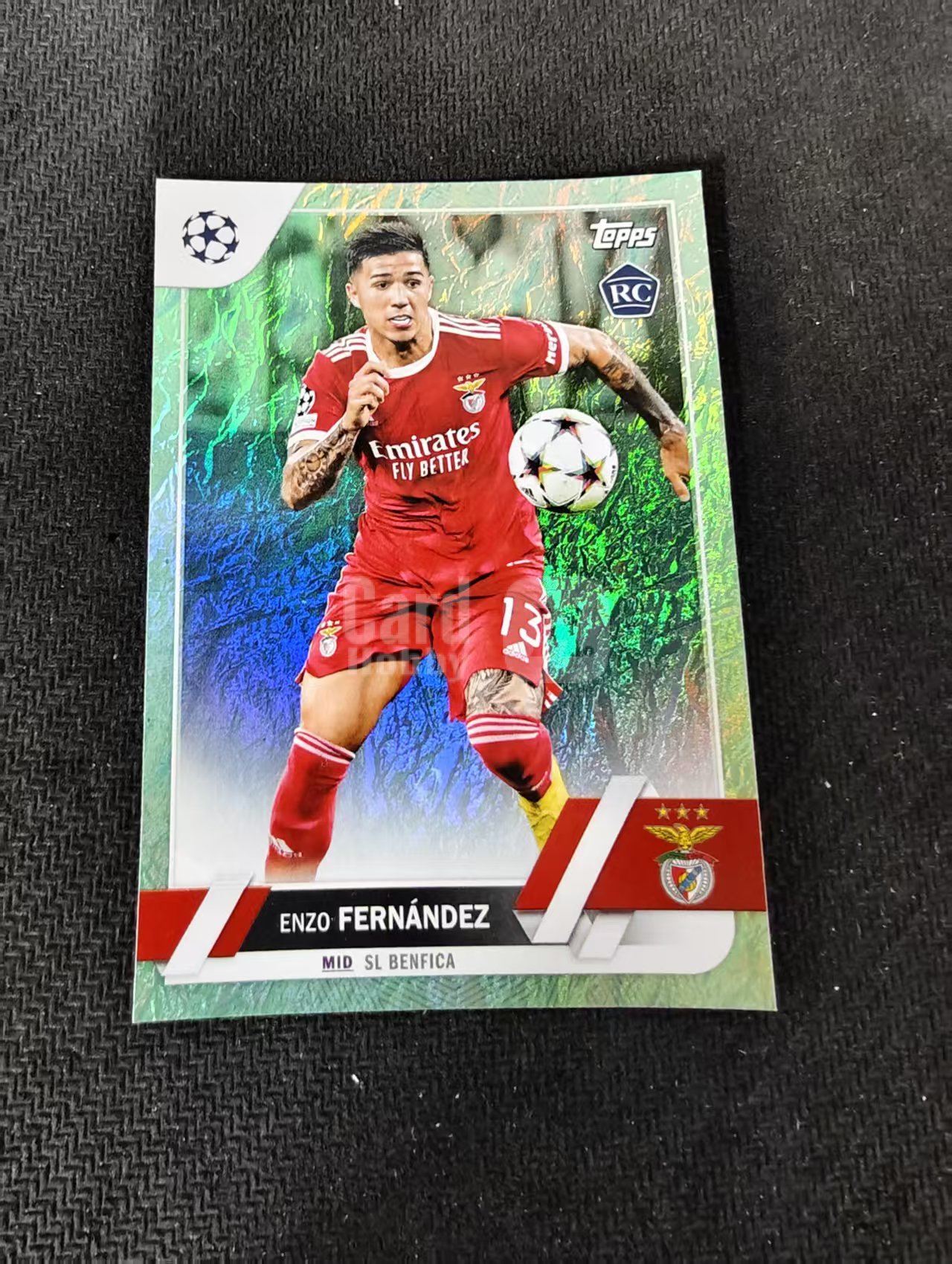 【可合并,不累计】2023 Topps Chrome Enzo Fernandez RC 恩佐 费尔南德斯 新秀 碧玉折 欧冠 划痕 边角瑕疵 #158