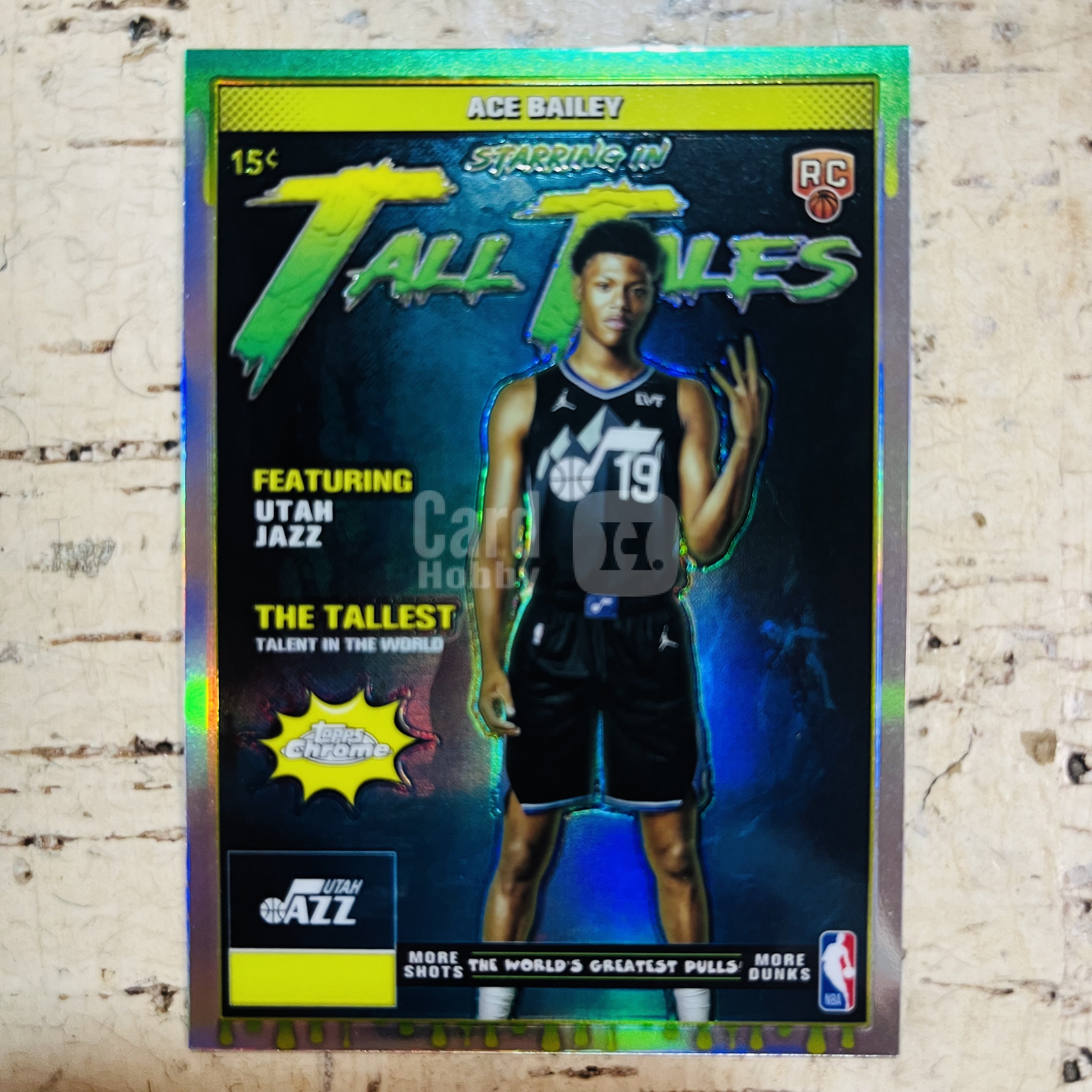 2025-26 Topps Chrome ACE Bailey RC 新秀 爵士 艾斯 贝利 正银折 银折射 tall tales 巨人传说 特卡【小卡迷拍卖 可累积半年】