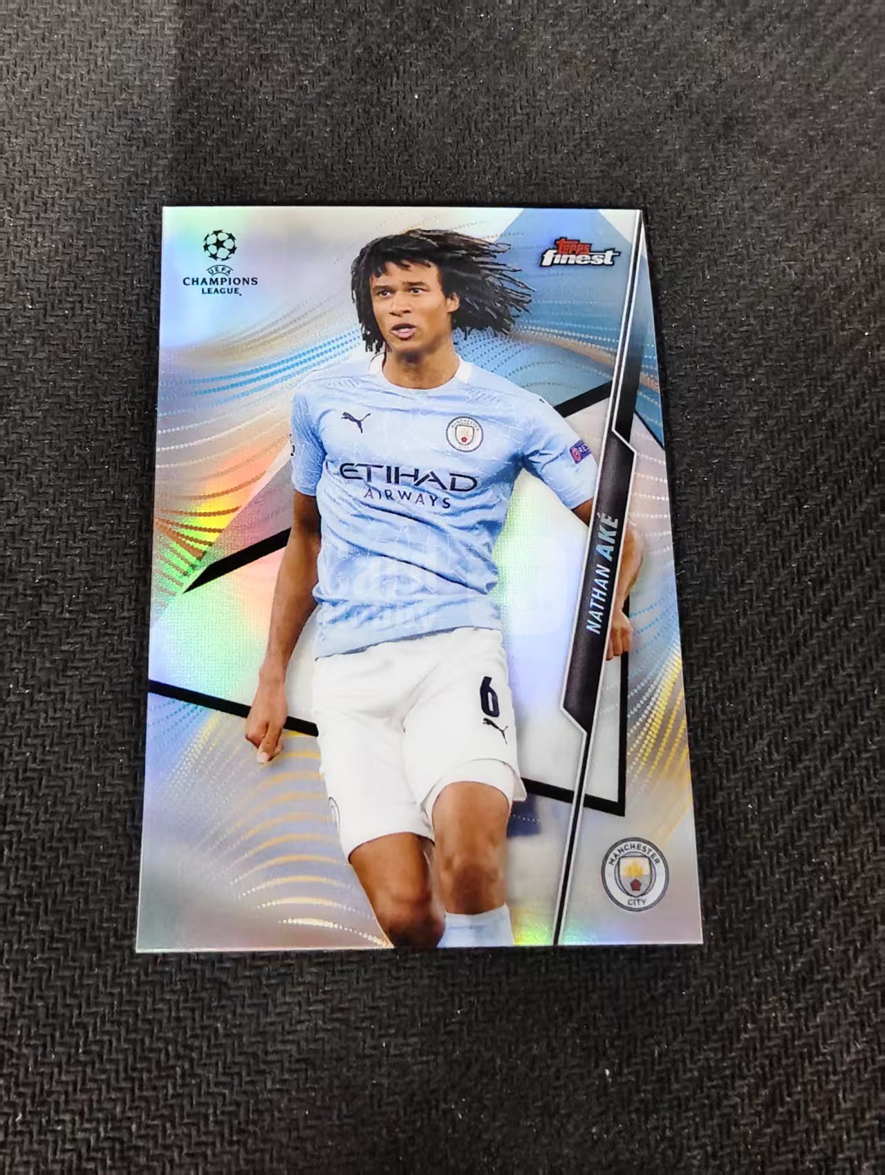 【可合并,不累计】2021 Topps finest Nathan Ake 纳坦 阿克 欧冠 曼城 银折 #77 划痕 边角瑕疵