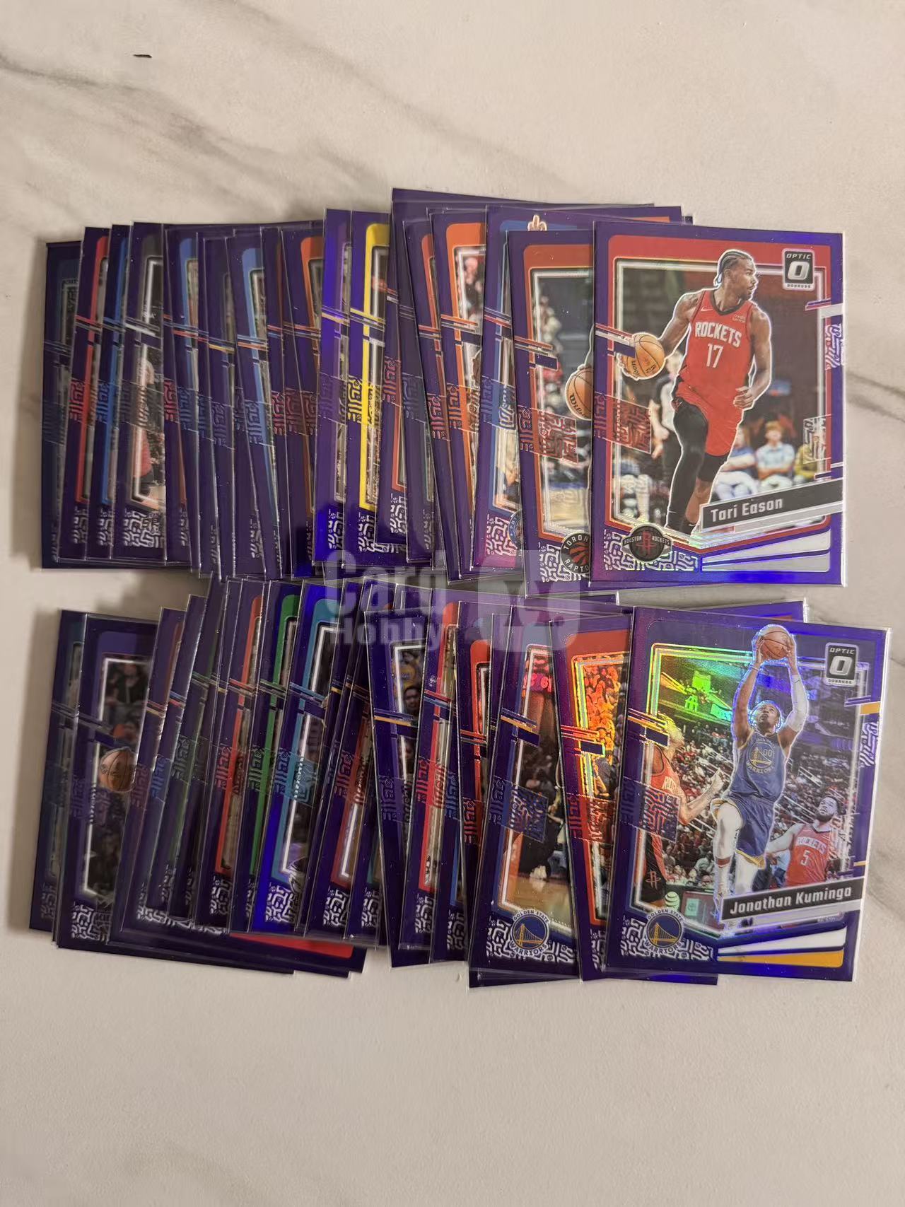 Jonathan Rud 2023-24 Panini Optic Jonathan Kuminga 库明加 塔里伊森等 紫折 折射 53张 【小卡超市】lot1 张总 卡淘