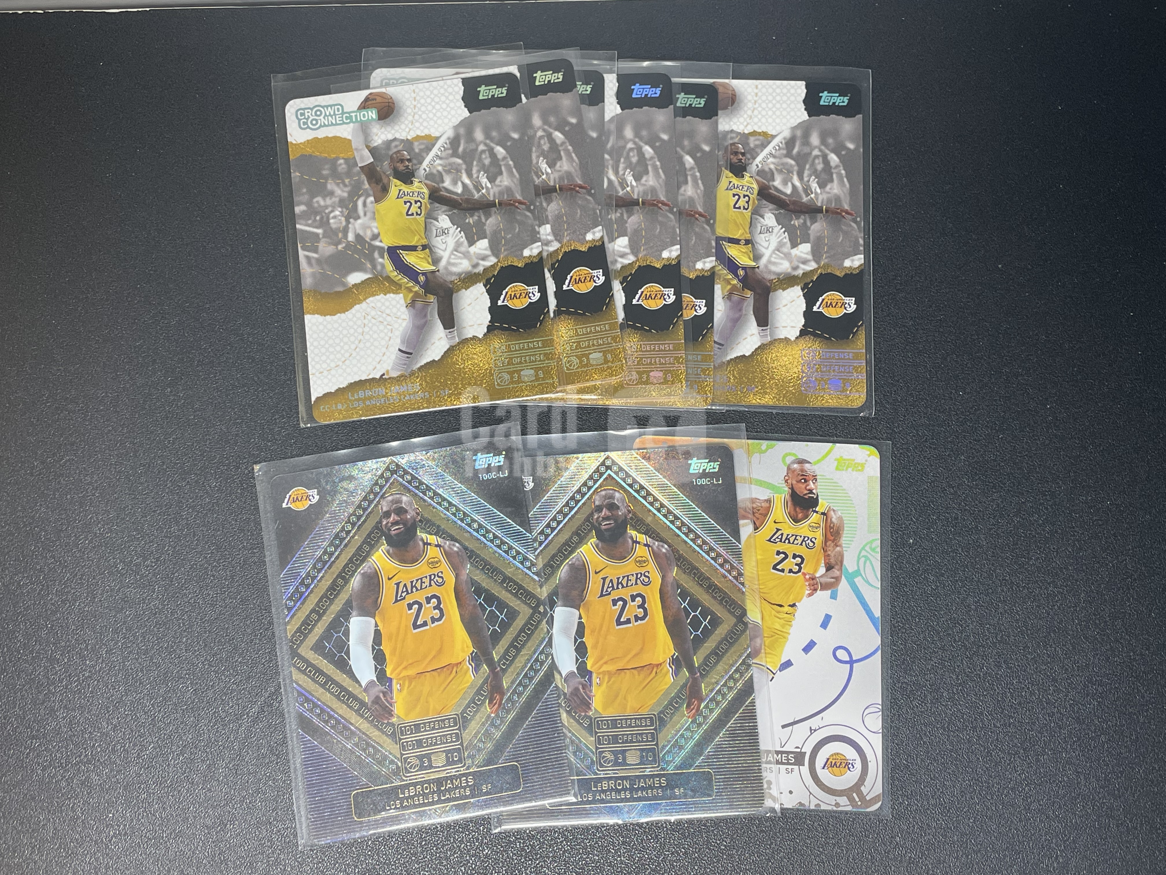 ( S1) 2025 TOPPS 折射 勒布朗 詹姆斯 湖人 图中 9 张