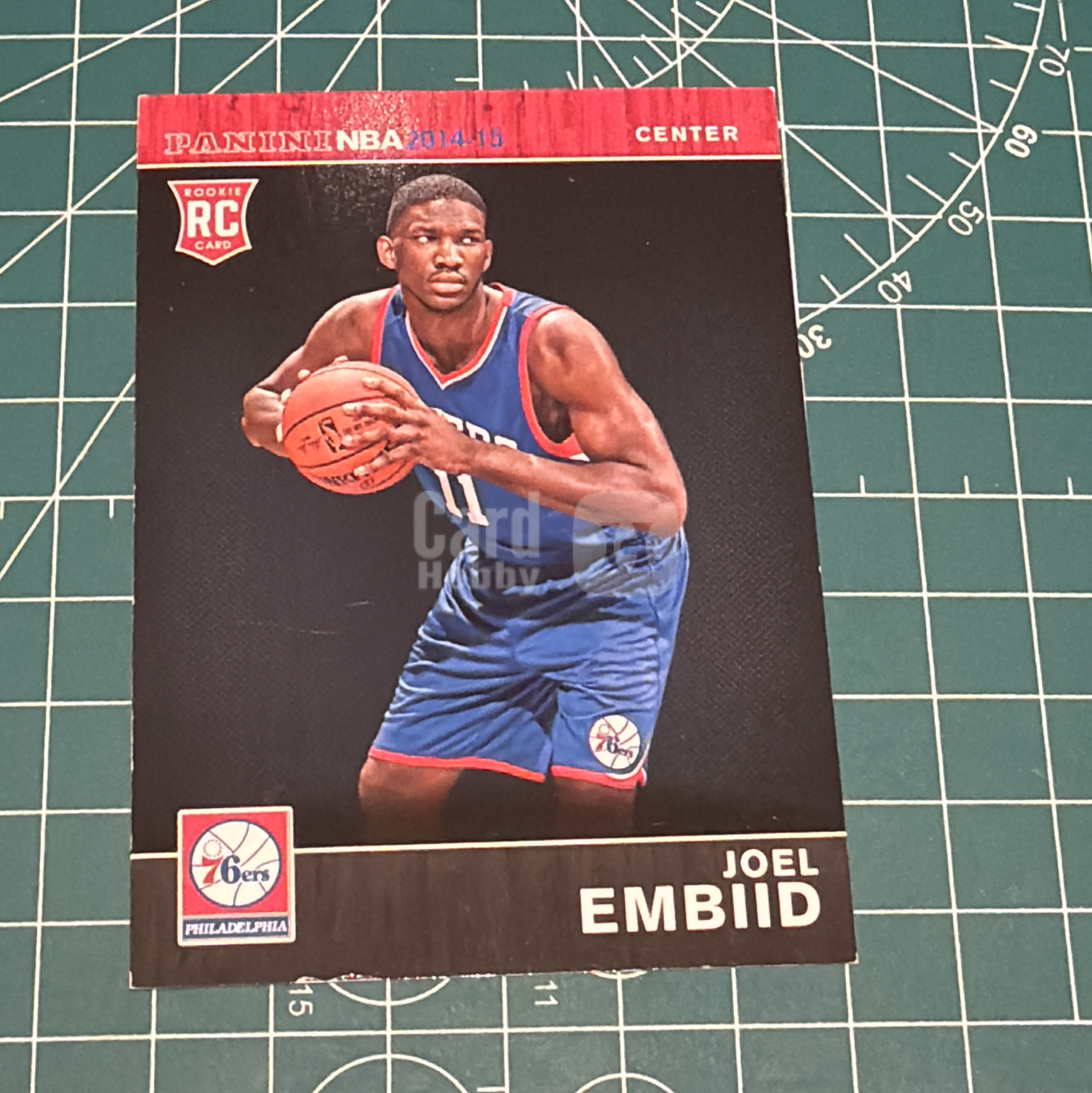 2014-15 Panini Americana Joel Embiid RC S.p.a. 乔尔恩比德 大帝 新秀BASE 新秀年 十年老卡 绝版卡 稀有大比例 白边