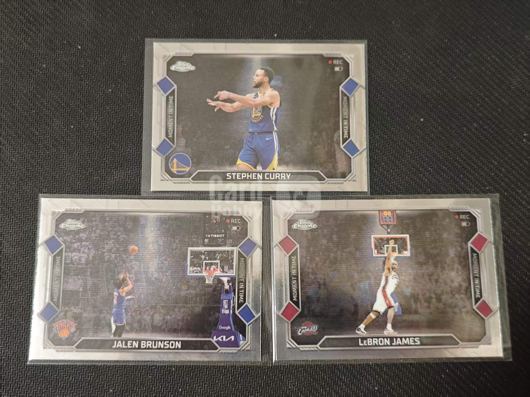 2025-26 Topps Chrome Stephen Curry 【有品代卖】TC Update 斯蒂芬・库里,杰伦・布伦森,勒布朗・詹姆斯 时刻特卡 3张打包 收藏必备 卡品如图/刘