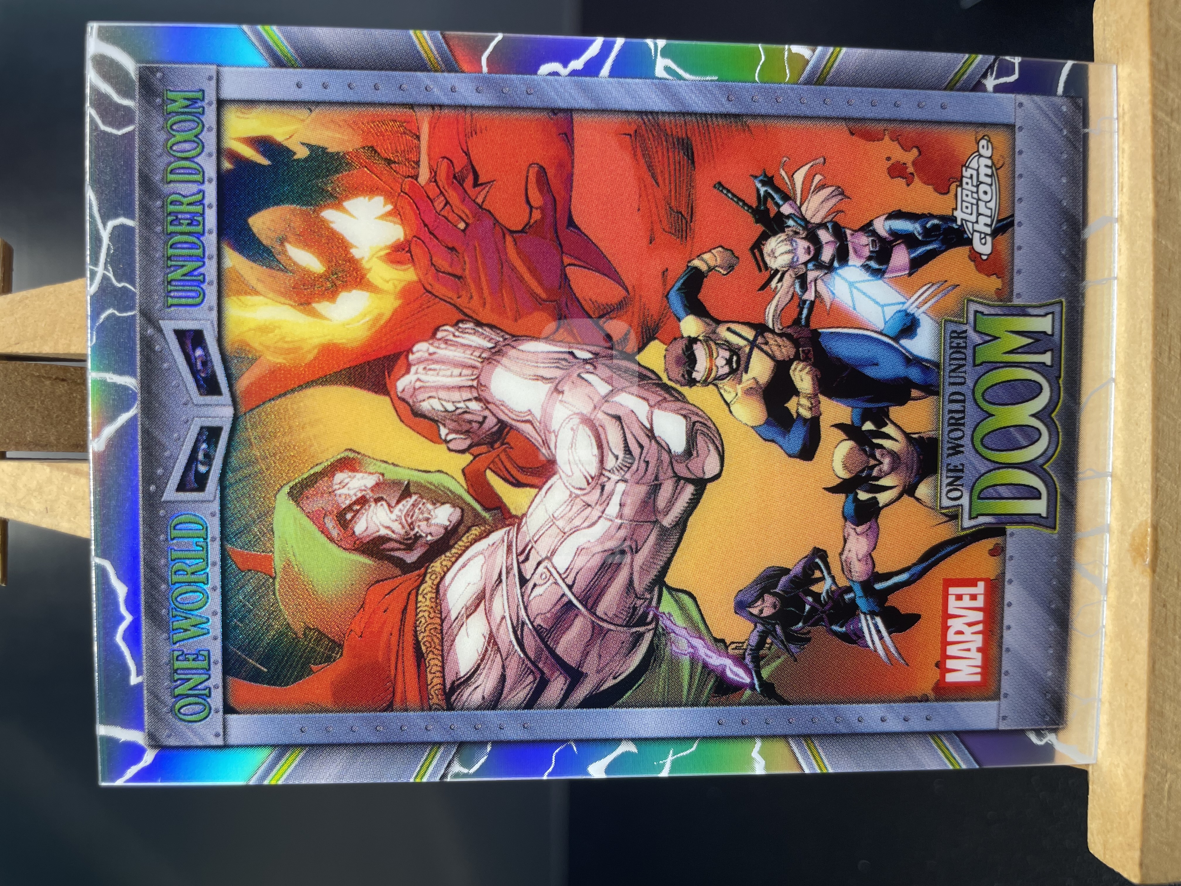 (B6)2026 TOPPS MARVEL 折射 X战警对战毁灭博士群像 实卡好看 收藏凑套必备 卡品如图 !!!