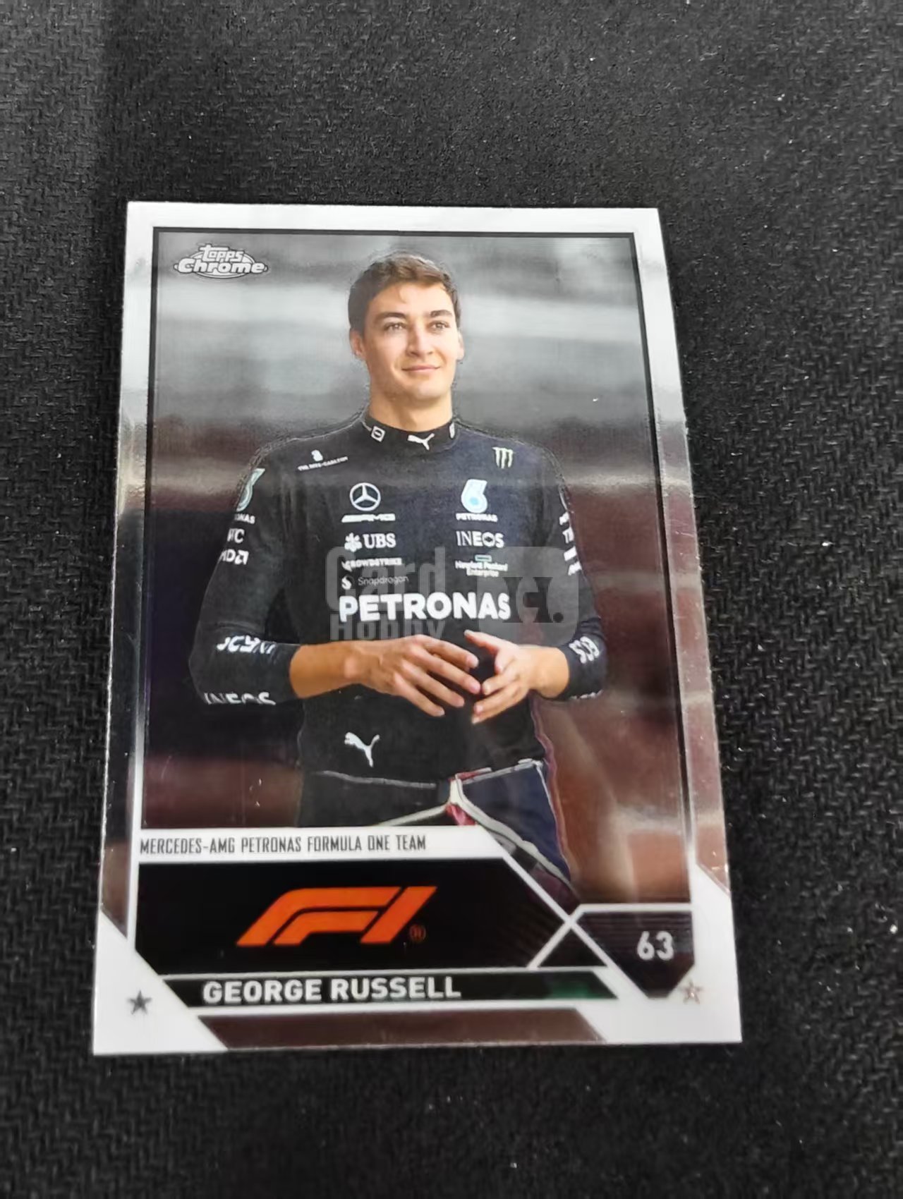 2023 Topps Chrome F1 George Russell 乔治 拉塞尔 梅赛德斯车队 划痕 边角瑕疵 #15