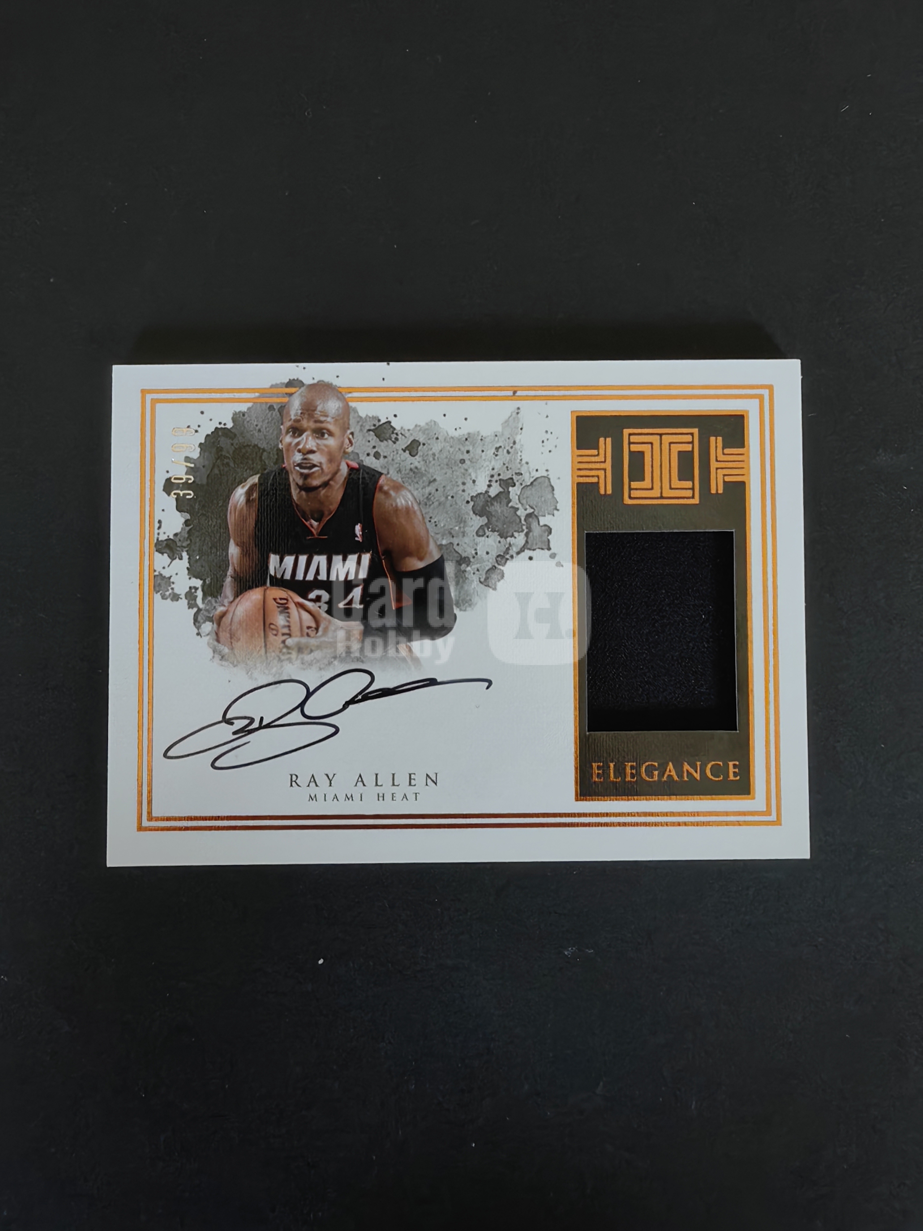 2016-17 Panini Impeccable Ray Allen #ER-RA 小真金 热火 雷阿伦 物料 签字 39/99编 卡品如图