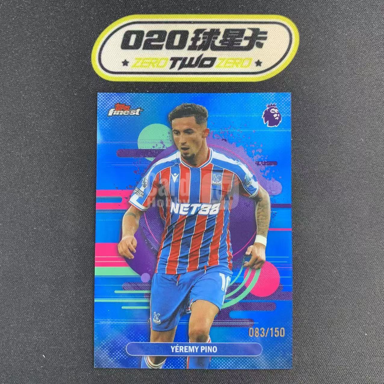 2025-26 Topps Finest Yeremy Pino 英超Finest 耶雷米 皮诺 83/150编 二级 蓝折 水晶宫 *KENJi