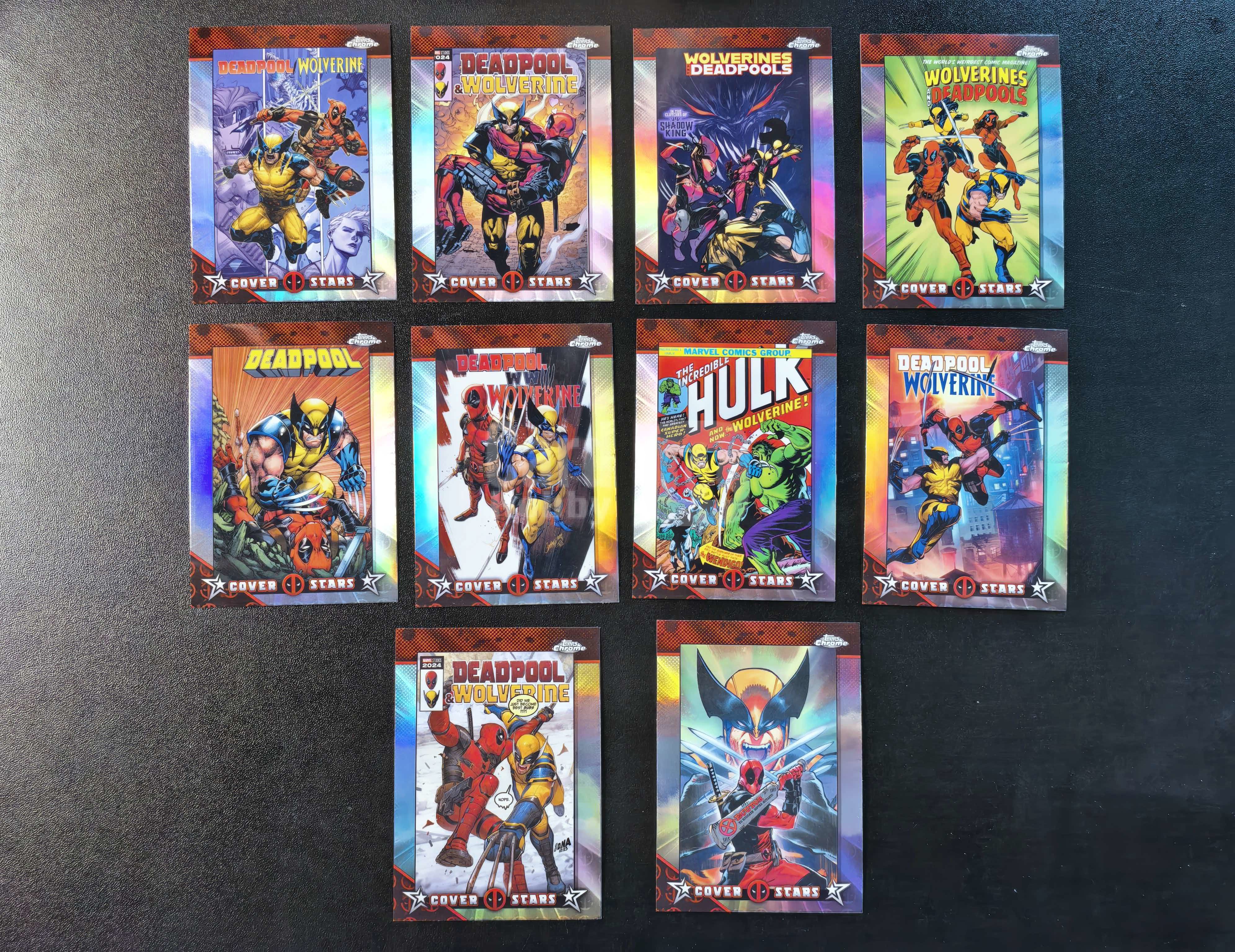 2025 Topps Chrome Marvel Deadpool 漫威 死侍与金刚狼 银折 10张打包出 卡品如图 拍前看描述 只合并当天 不累计
