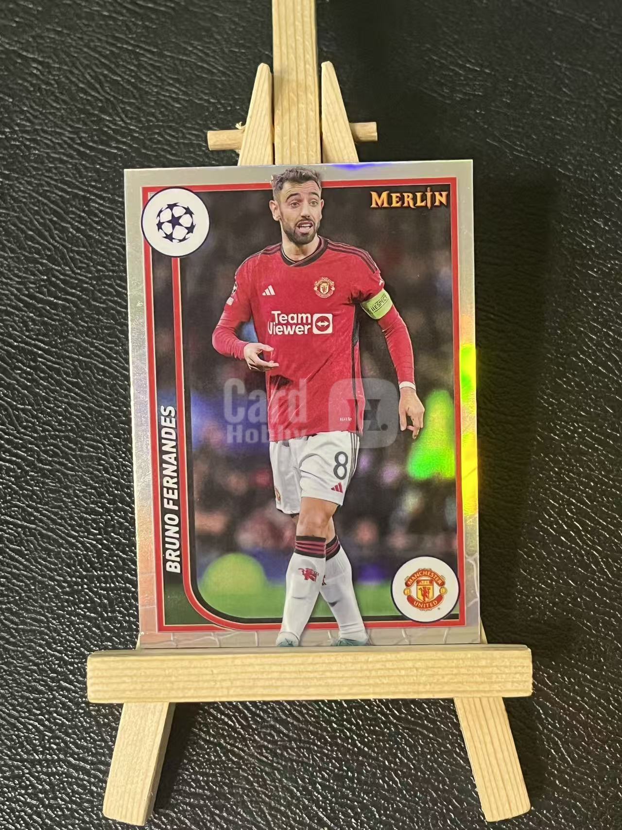 2024 Topps merlin Bruno Fernandes B费 葡萄牙 曼联 欧冠 梅林 银折 实卡精美 卡品如图 LZ5