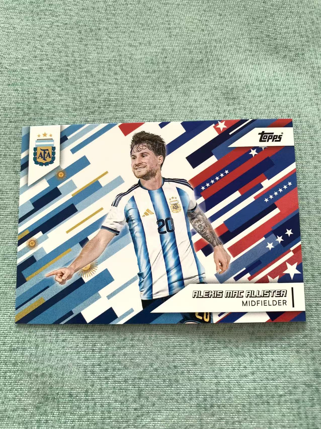 2026 topps Rune Argentina Team 阿根廷队盒 Cover ALEXIS MAC ALLISTER 麦卡利斯特 base qq 齐全