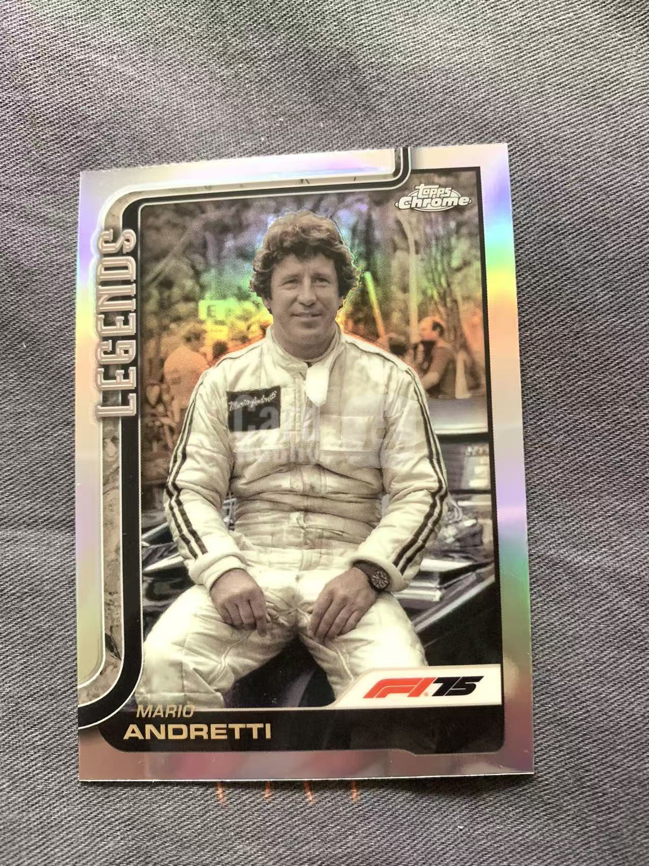 2025 Topps Chrome F1 75周年 Mario Andretti 马里奥 安德雷蒂 传奇 收藏必备 银折 折射 王伟