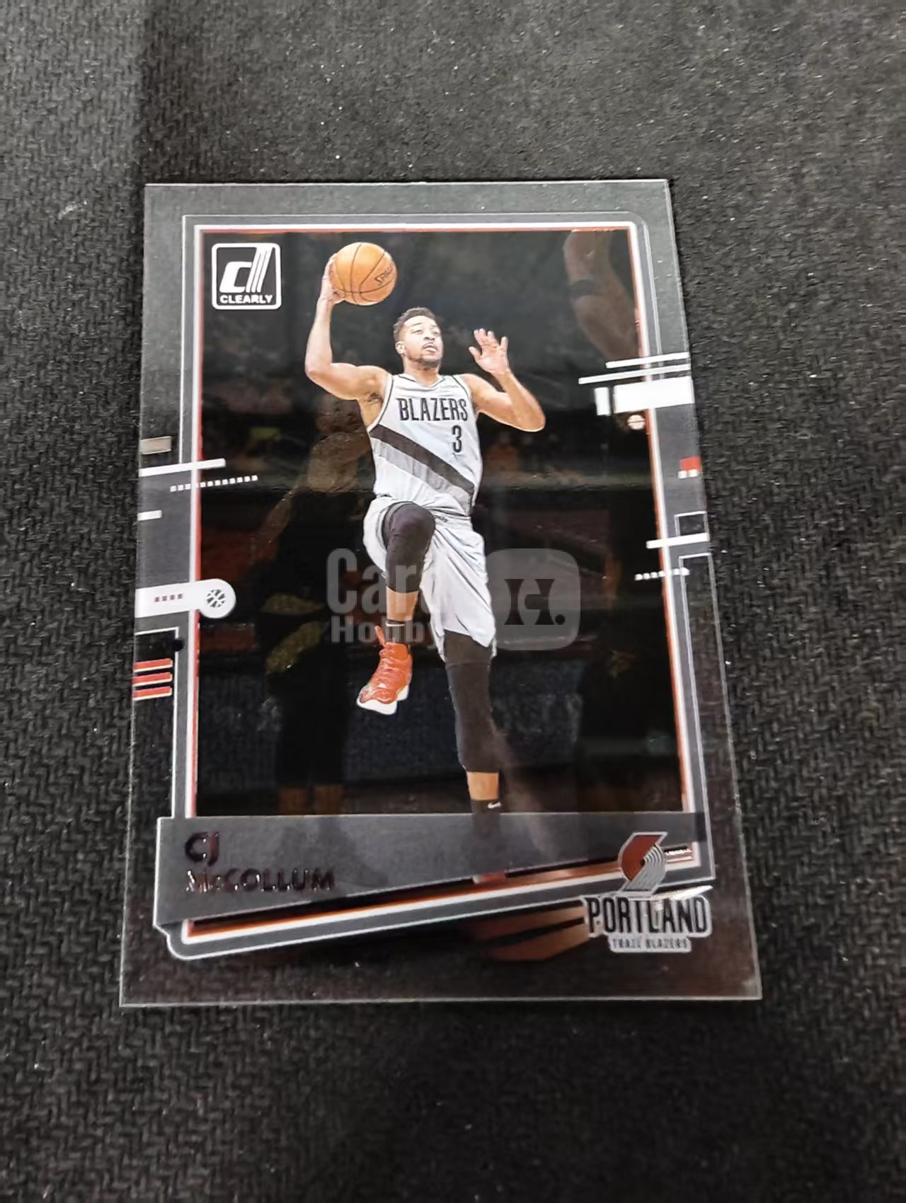 2020-21 Panini Clearly Donruss cj mccollum 杜蕾斯 开拓者 cj 麦科勒姆 杜蕾斯 胶片 划痕 边角瑕疵 #36