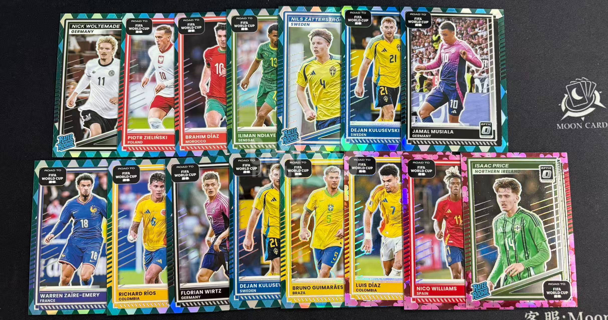 【梦卡拍卖】2026 Panini FIFA World 世界杯之路 梅花折 棱镜折 一图打包 尼克 威廉姆斯 迪亚斯 维尔茨 埃梅里 穆夏拉 #DD# BT蒯